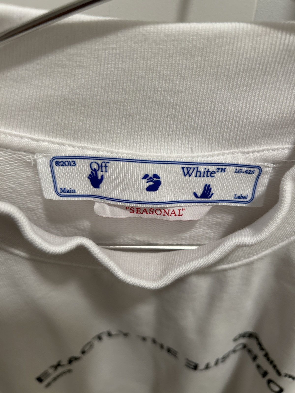 Off-White Off-White Exactly The Opposite Arrow Crewneck! Size US M / EU 48-50 / 2 - 4 Thumbnail