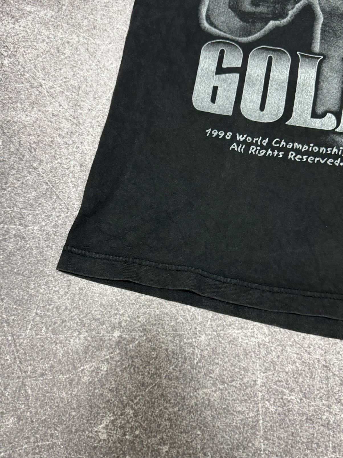 WWE Rare Vintage 1998 WCW GOLDBERG Overprint Tee Size US L / EU 52-54 / 3 - 12 Thumbnail
