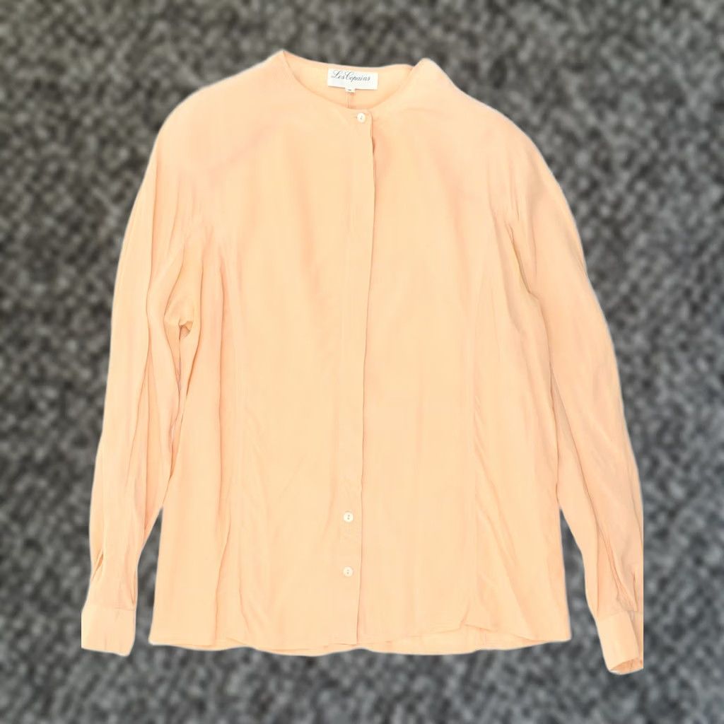 Les Copains LES COPAINS Womens Shirt Blouse Large Beige AW06 UK 14 Size L / US 10 / IT 46 - 1 Thumbnail