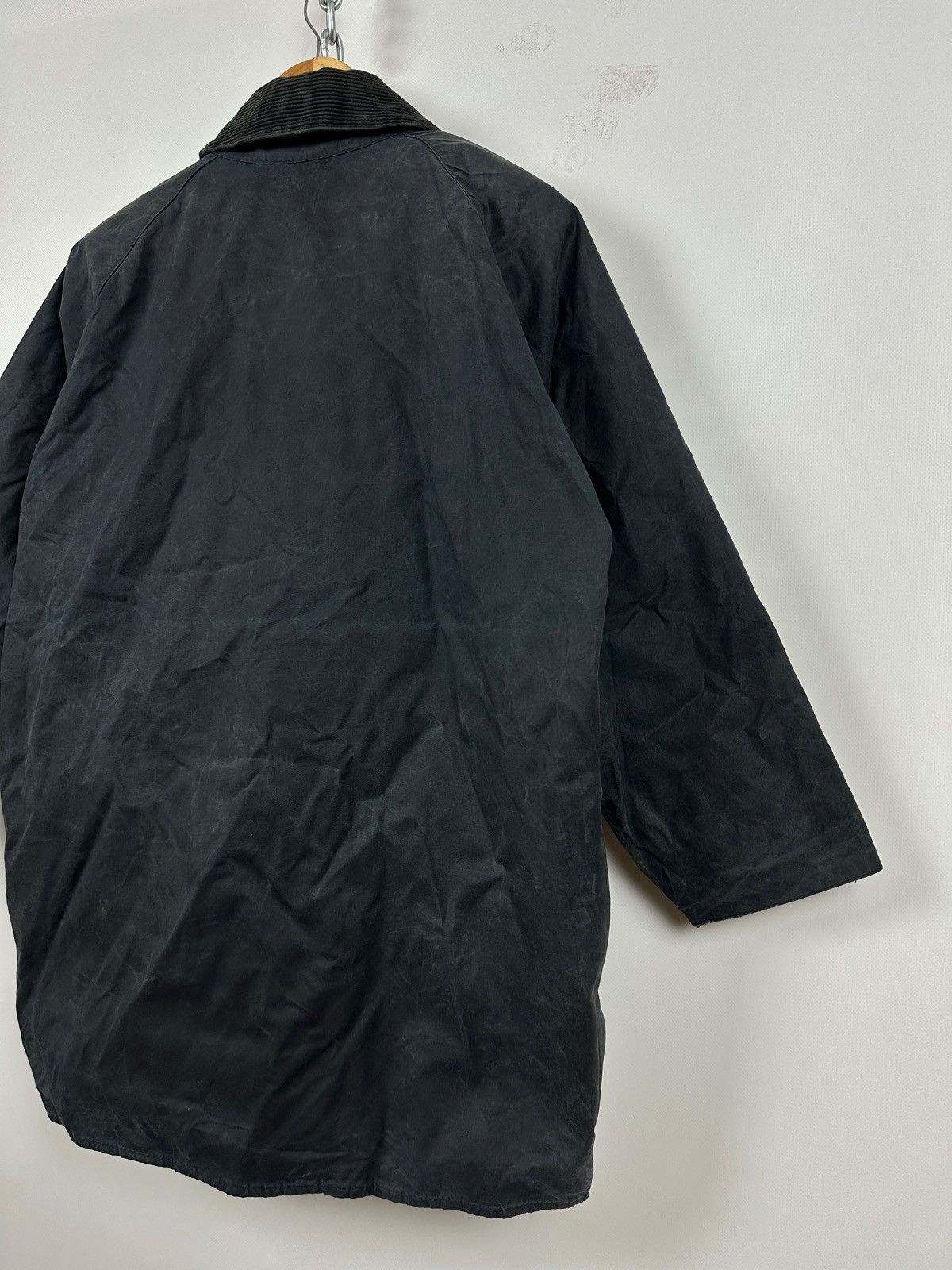 Barbour Vintage Barbour Beaufort Navy Waxed Jacket/Warm Pile Lining Size US L / EU 52-54 / 3 - 19 Thumbnail