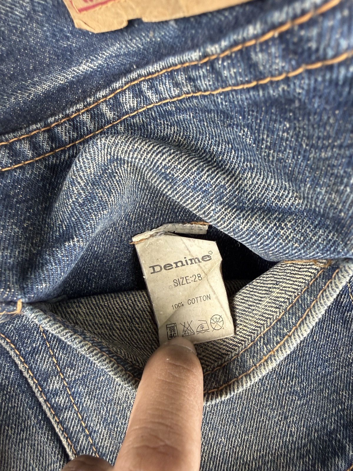 Denime Vtg Denime Lot66 jeans Selvedge Japan Made Grunge Style Size US 29 - 5 Thumbnail