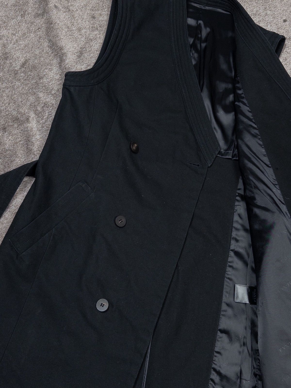 D.Gnak By Kang.D D.Gnak By Kang.D Black Cotton Sleeveless Dark Jacket Size 48 Size US M / EU 48-50 / 2 - 12 Thumbnail