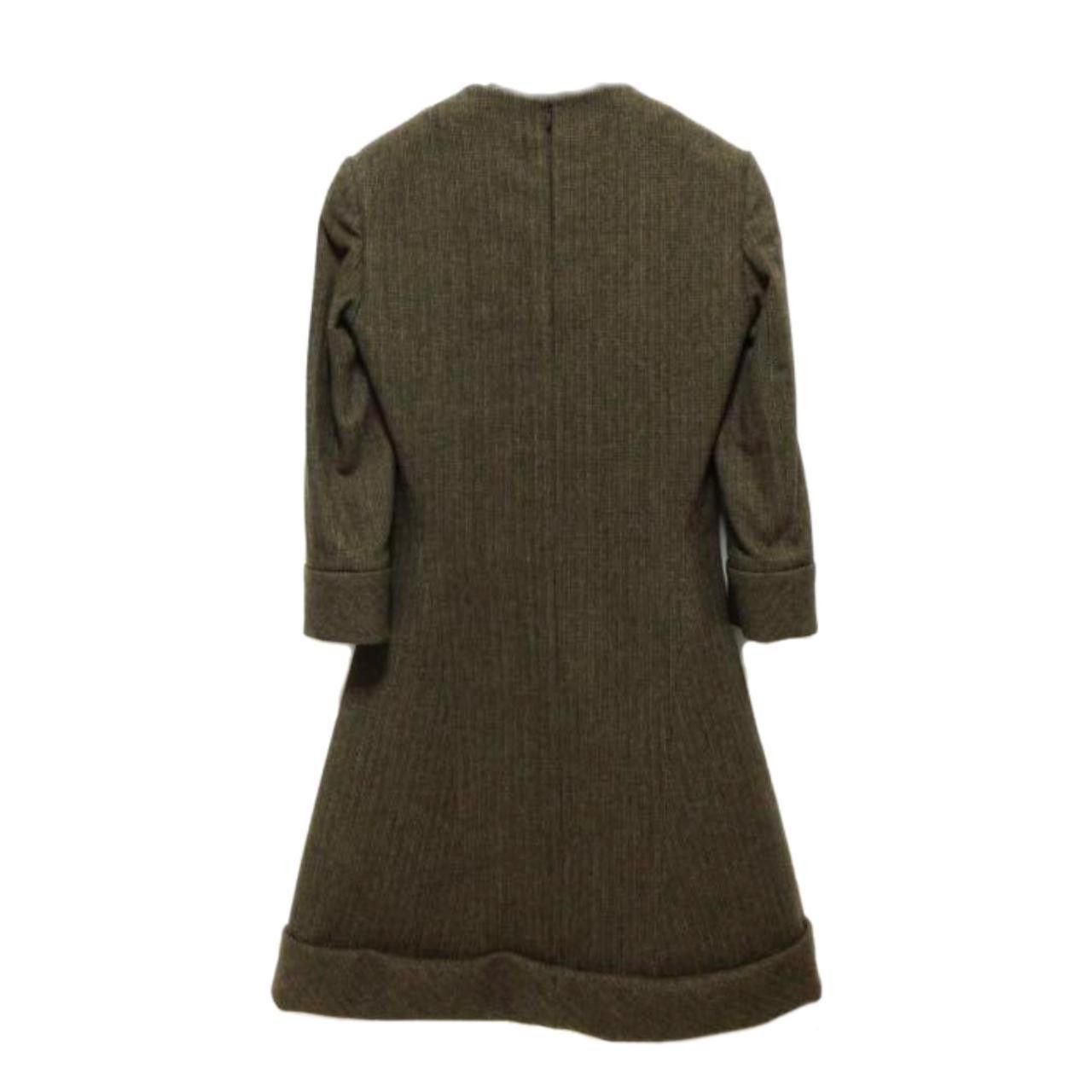 Balenciaga Balenciaga Tweed Wool Pocket 3/4 Sleeve A Line Dress Size XS / US 0-2 / IT 36-38 - 2 Thumbnail