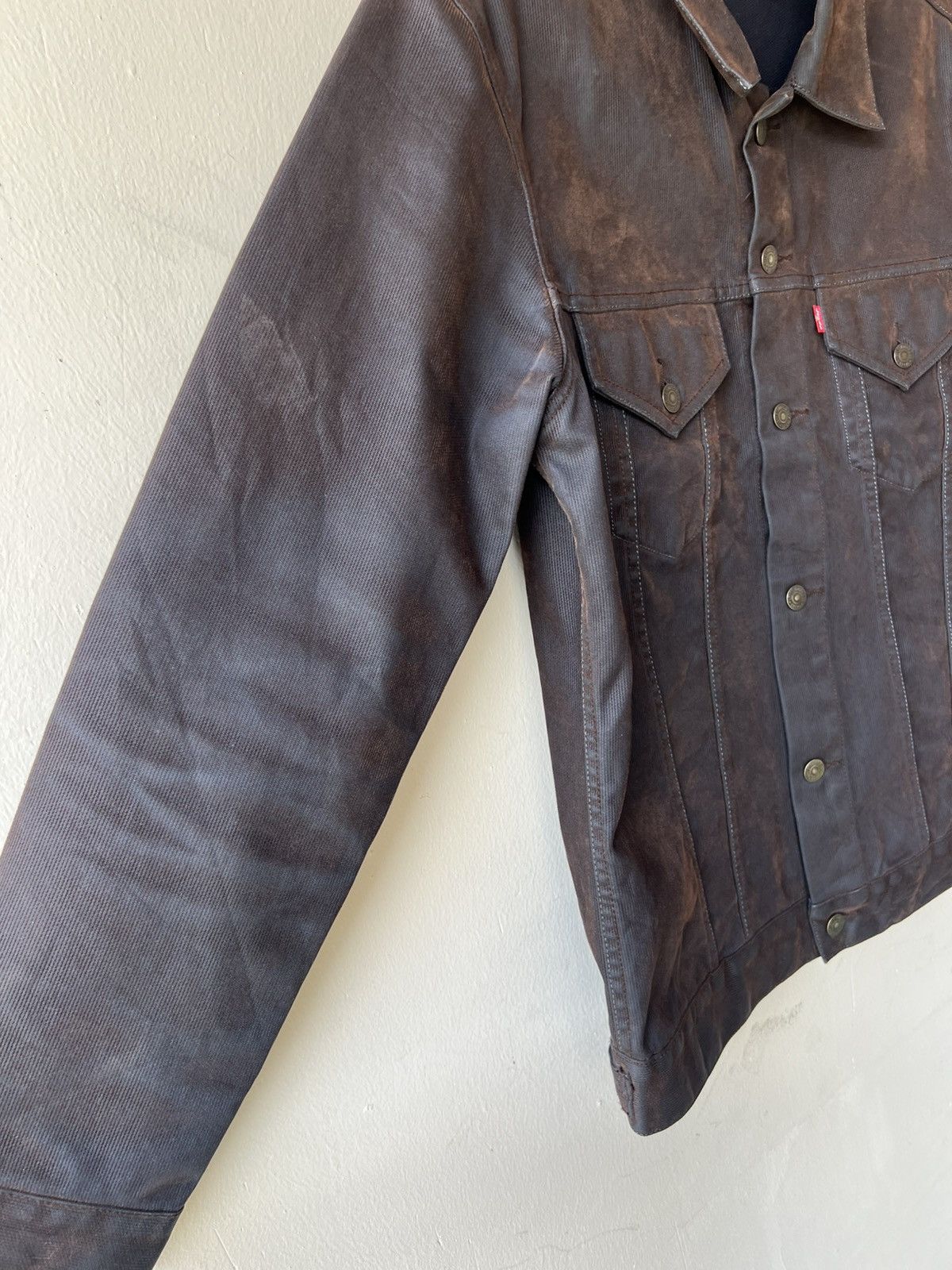 Levi's Vintage 2000s Levi’s Redloop Waxed Denim Trucker Jacket Size US L / EU 52-54 / 3 - 13 Thumbnail