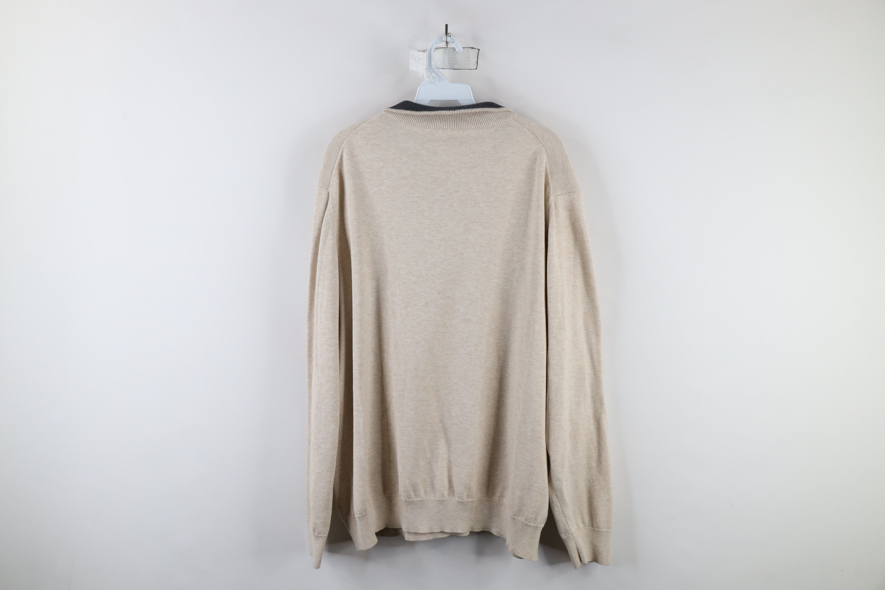 Vineyard Vines × Vintage Vineyard Vines Cotton Knit Half Zip Pullover Sweater Beige Size US XL / EU 56 / 4 - 9 Thumbnail