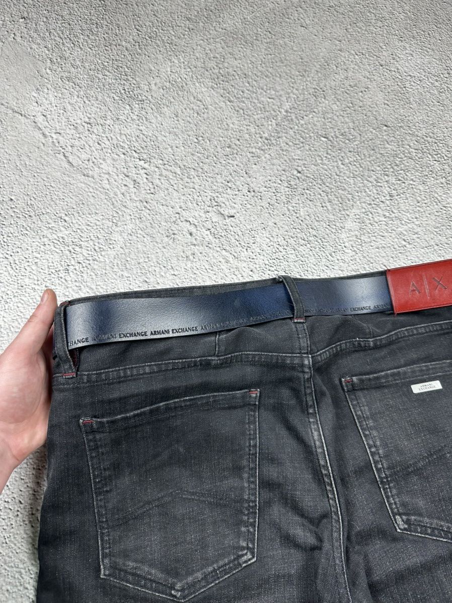Armani Exchange Armani Exchange Slim Denim Jeans + Armani Leather Belts Y2K Size US 34 / EU 50 - 11 Thumbnail