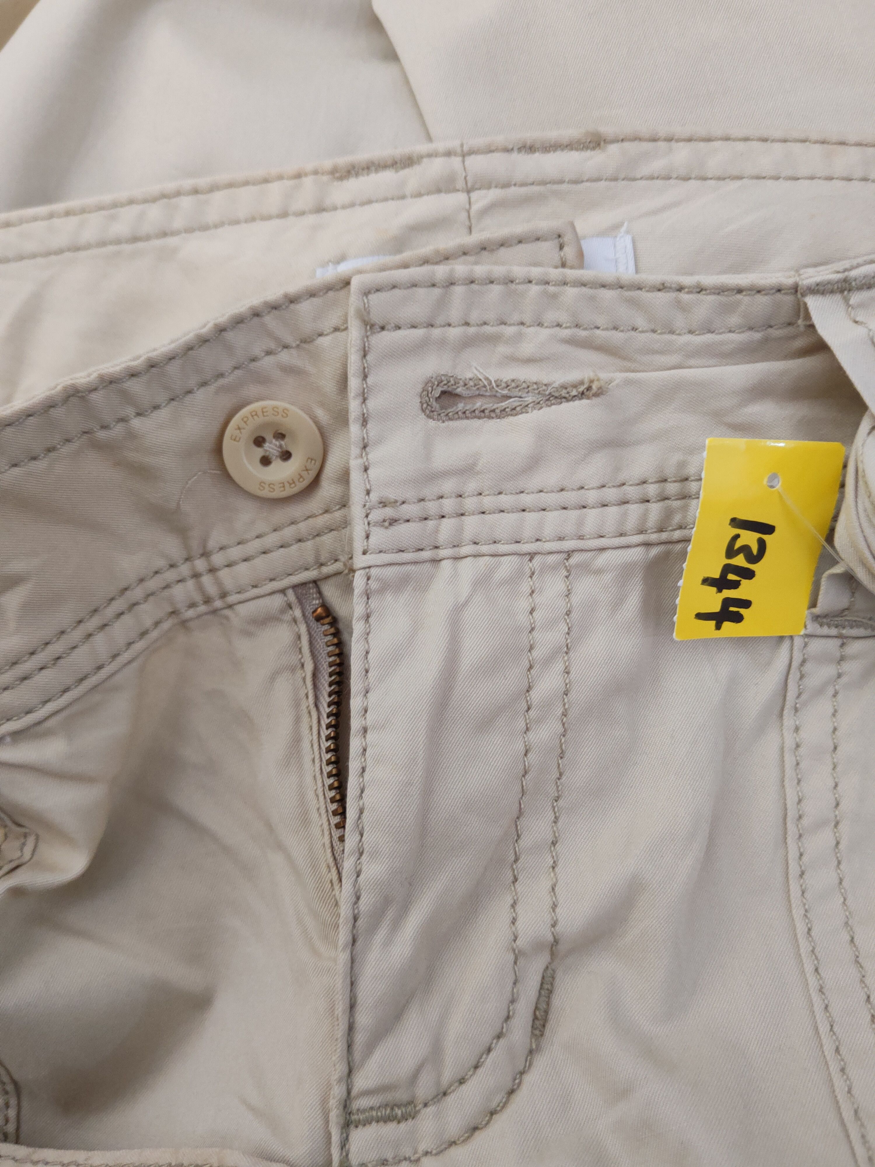 Japanese Brand DL Express Ivory Multipocket Tactical Cargo Pants #1344 Size 28" / US 6 / IT 42 - 14 Thumbnail
