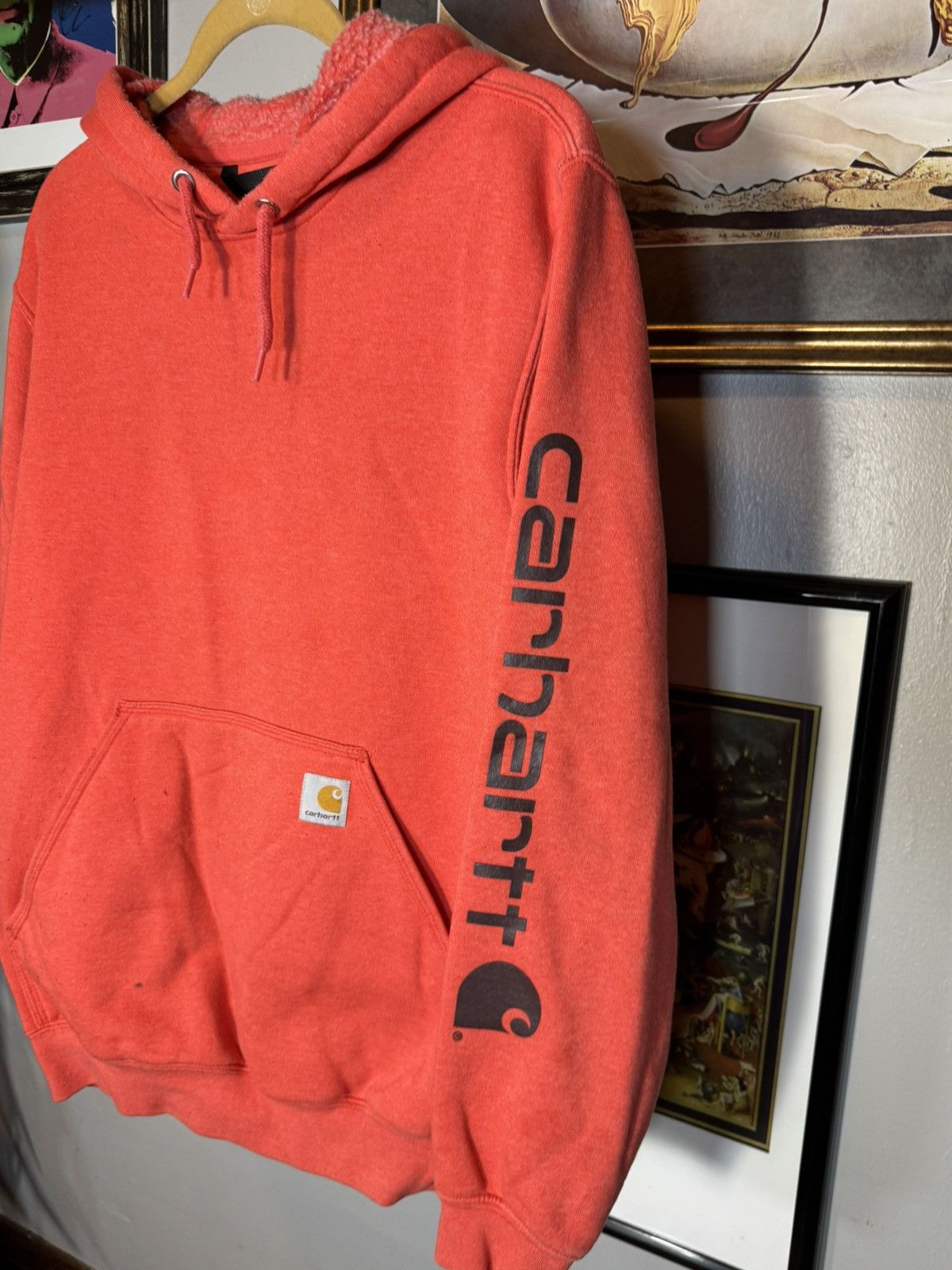 Carhartt Carhartt Orange Hoodie Mens Sz Small Size US S / EU 44-46 / 1 - 4 Thumbnail