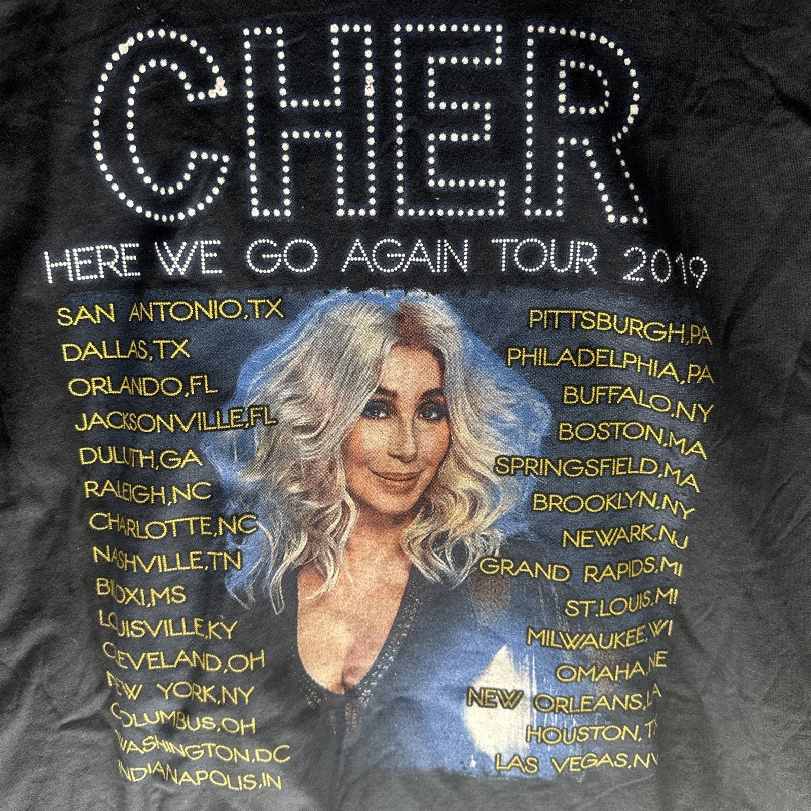 & Other Stories Cher "Here We Go Again" 2019 Tour Tee size XL Size US XL / EU 56 / 4 - 6 Thumbnail