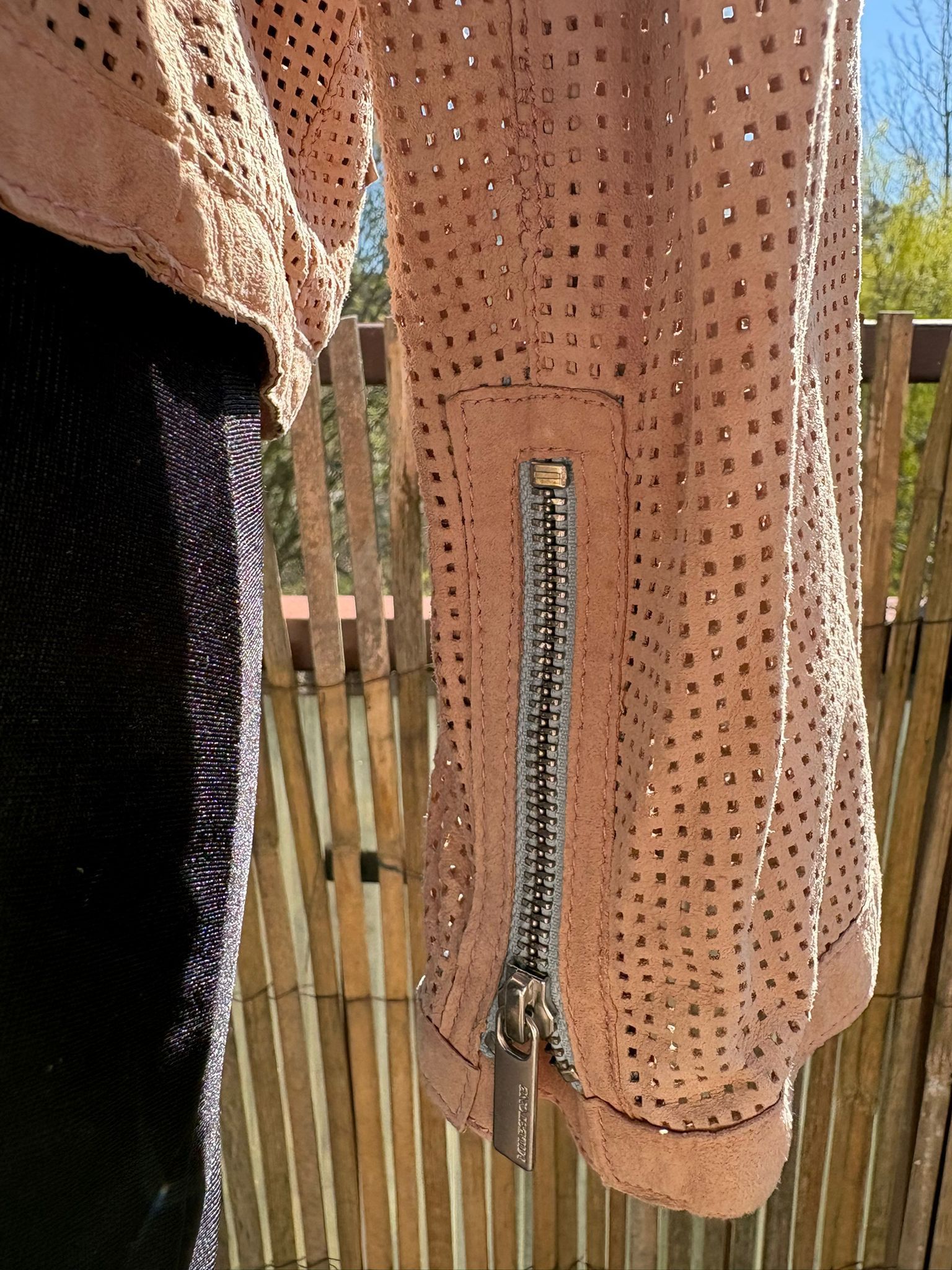 Milestone Rare Milestone Perforated Goat Suede Biker Jacket Size S Size S / US 4 / IT 40 - 4 Thumbnail