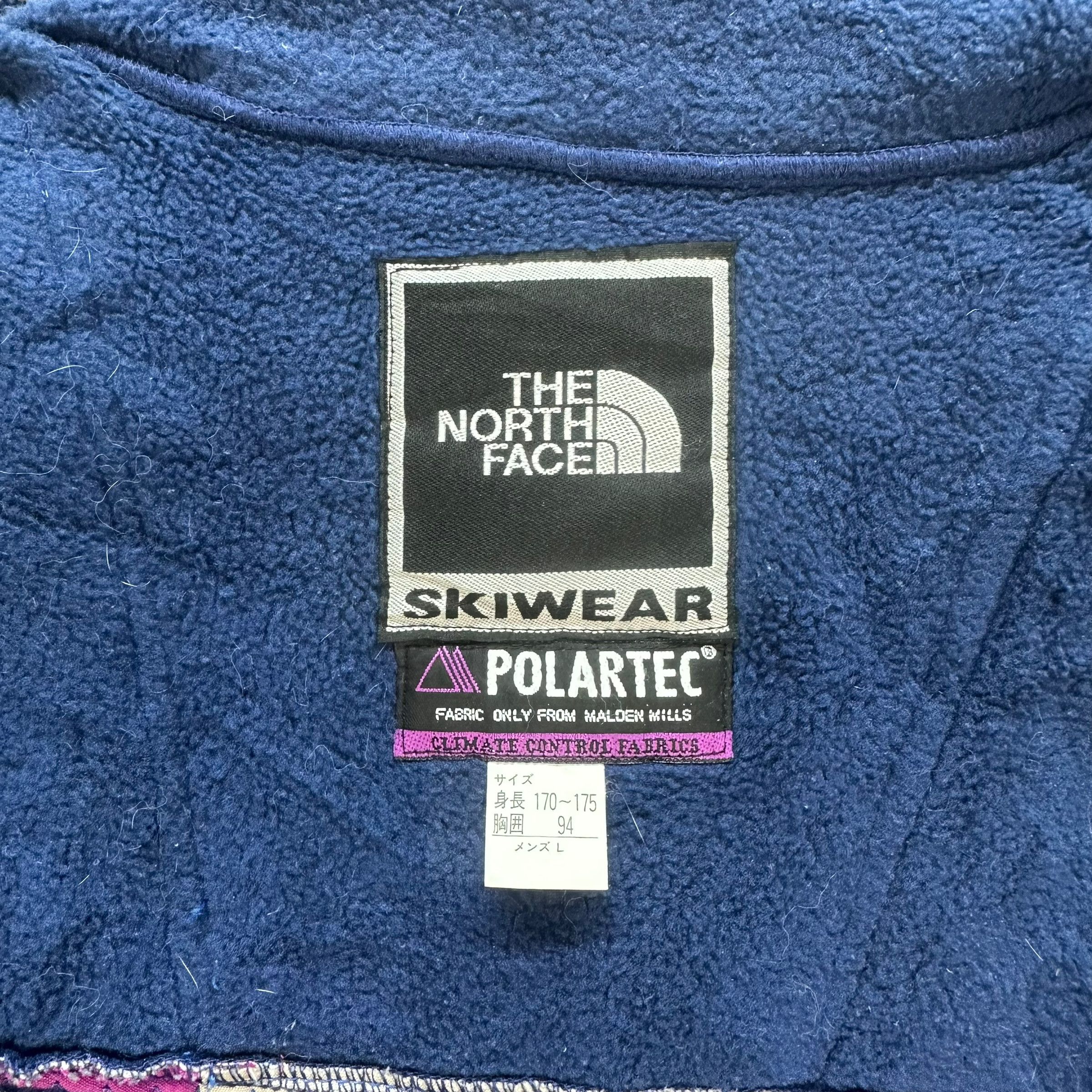 The North Face VINTAGE TNF POLARTEC MOGUL SKIWEAR FLEECE JACKET #8240-216 Size US L / EU 52-54 / 3 - 6 Thumbnail