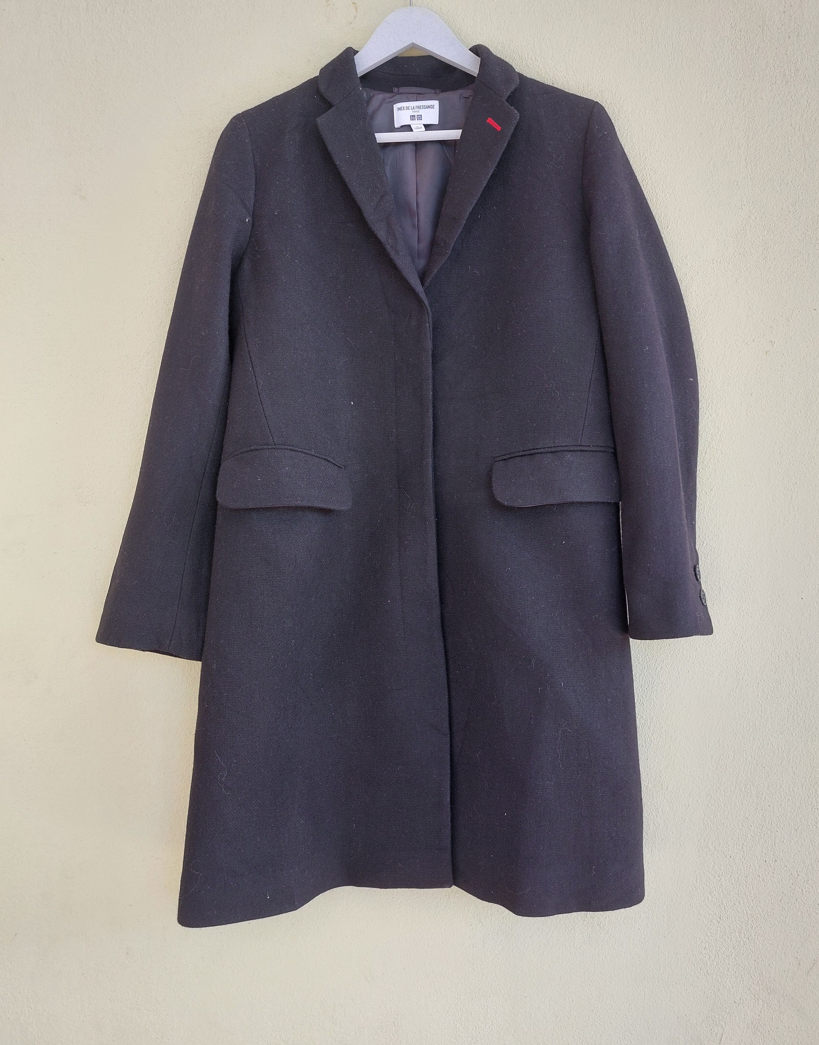 Uniqlo UNIQLO x INES DE LA FRESSANGE wool overcoat Size L / US 10 / IT 46 - 1 Thumbnail
