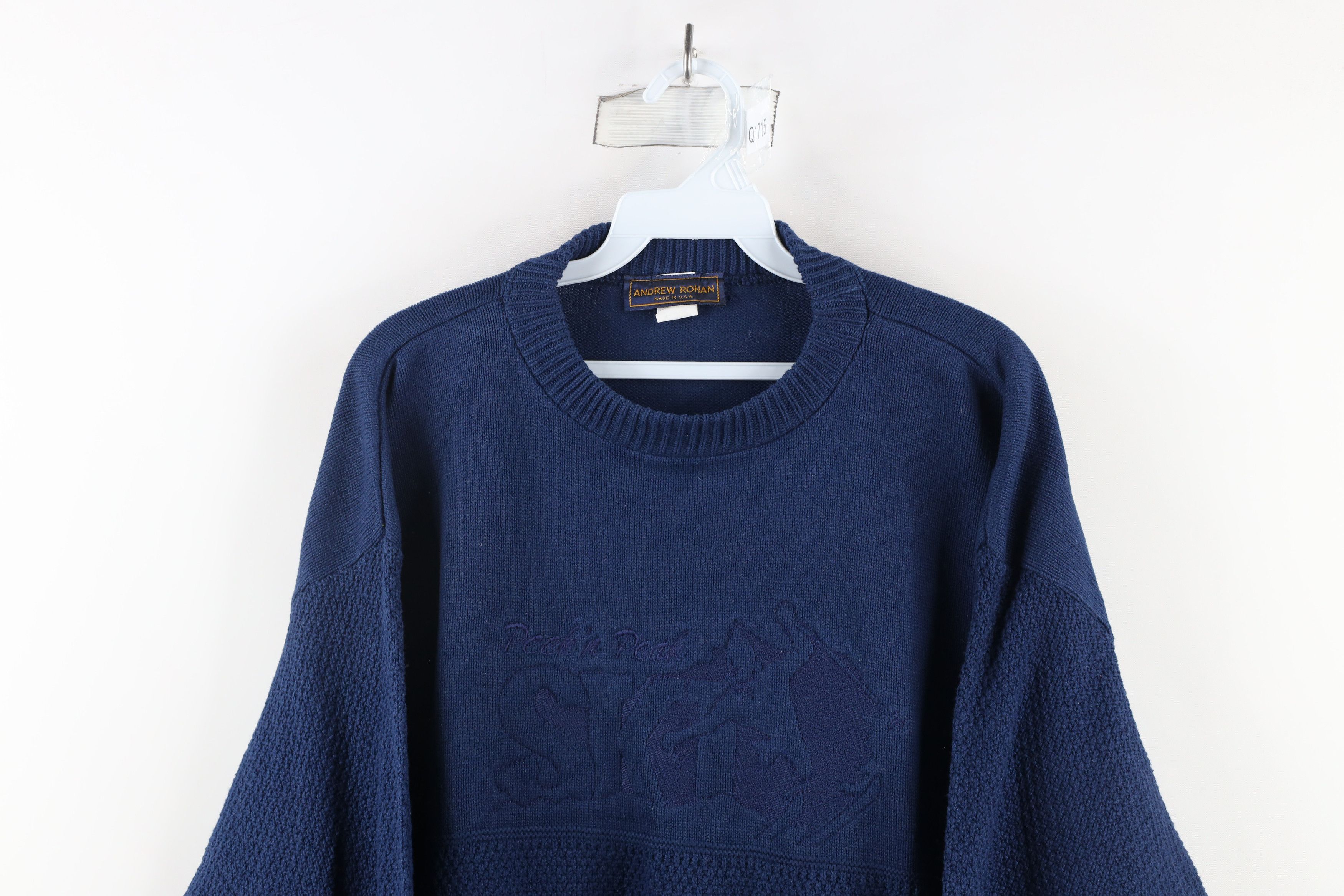 Vintage Vintage 90s Streetwear Peek'n Peak Mountain Knit Sweater USA Size US XL / EU 56 / 4 - 2 Thumbnail