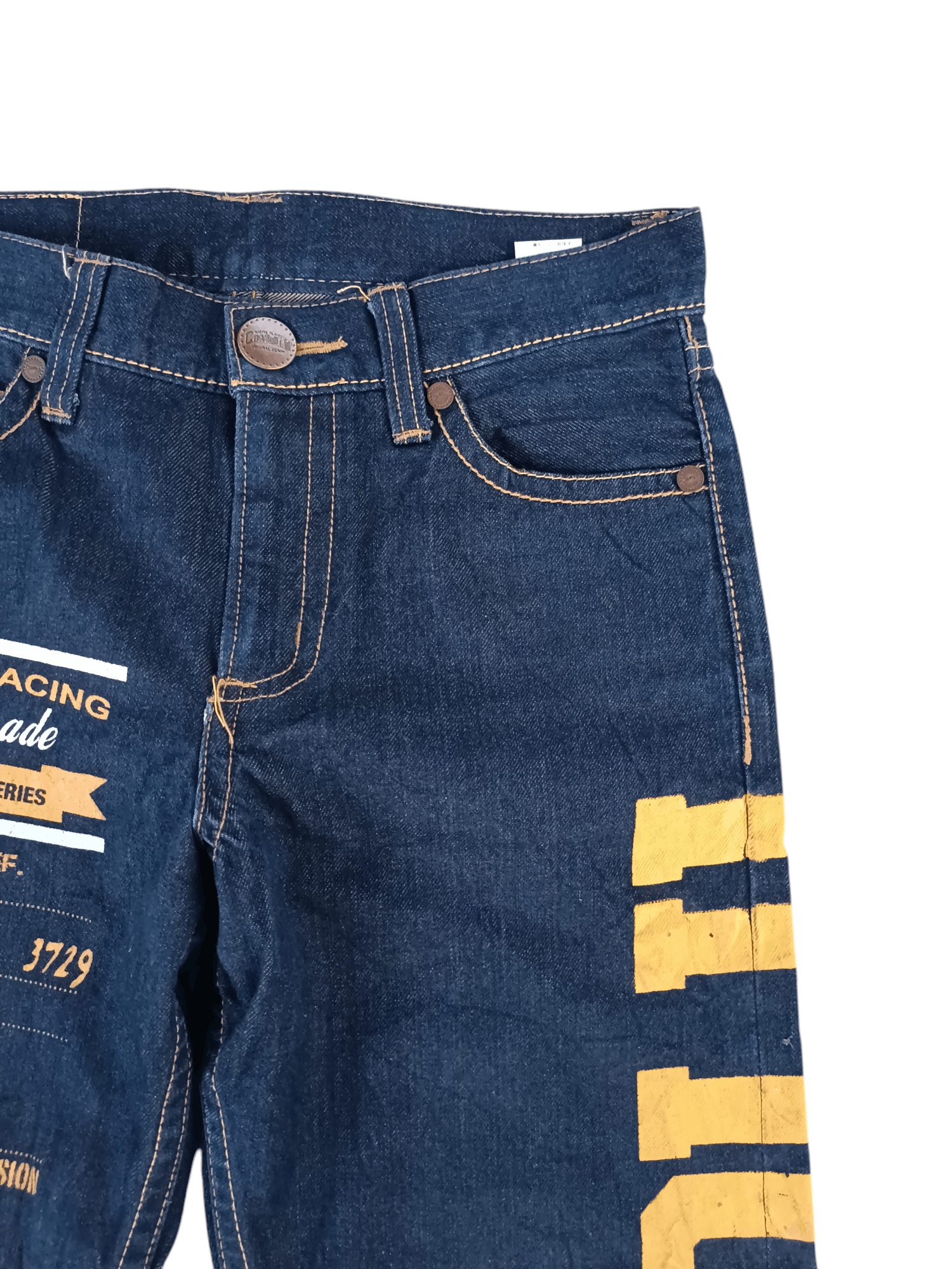 Other Co & Lu Selvedge Big Logo Nice Design Denim Jeans Size US 30 / EU 46 - 10 Thumbnail