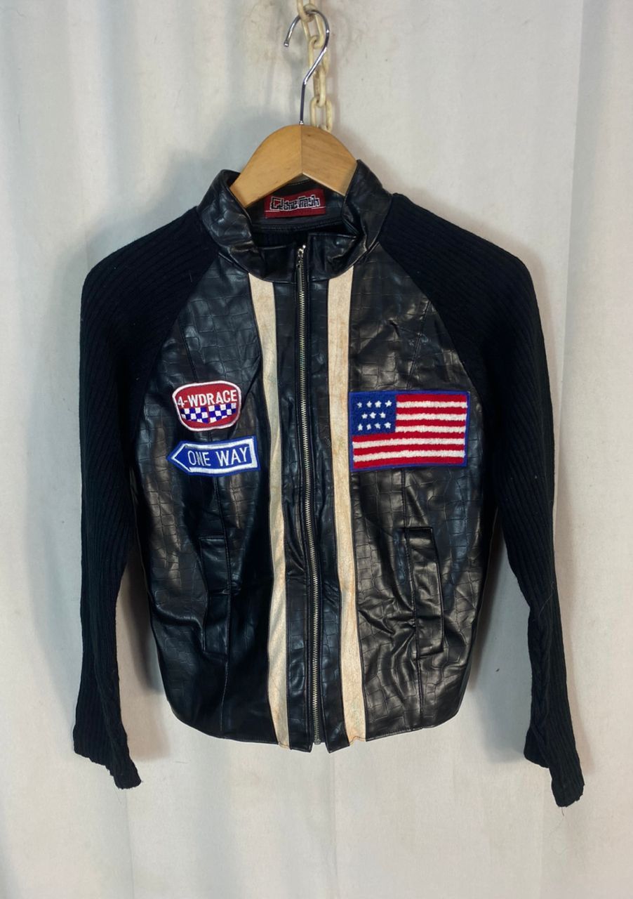 Other Unbrand knit zipper jacket with patches Size S / US 4 / IT 40 - 1 Thumbnail