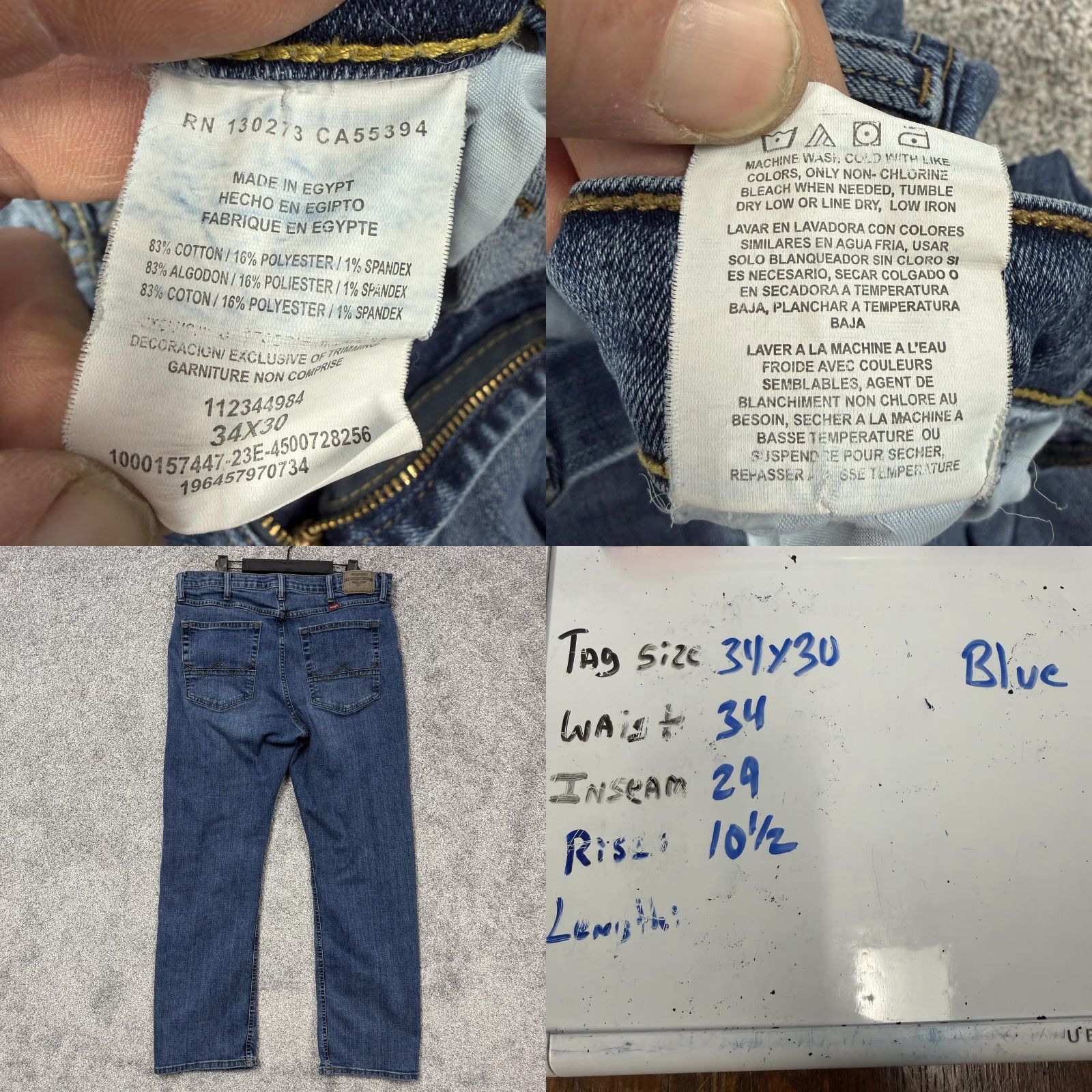 Wrangler Wrangler Relaxed Boot Jeans Mens 34x29 Jeans Blue Medium Wash Denim Stretch 5-Pocket Bootcut Mens Size US 34 / EU 50 - 8 Thumbnail