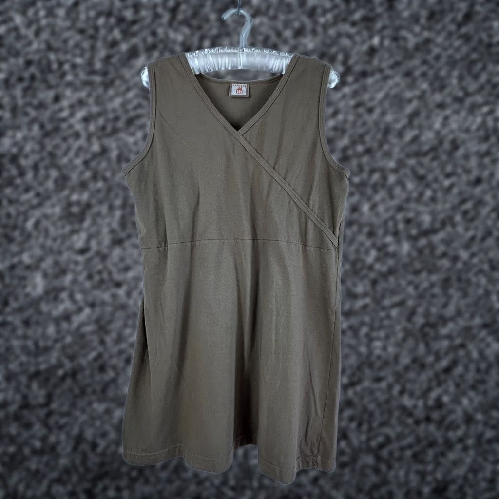 Vintage VINTAGE Barclay Women's Surplice Neck Tunic Tank Top Sleeveless Brown 1 Brown Sleeveless Knit Top Women Tunic Size XS / US 0-2 / IT 36-38 - 1 Thumbnail