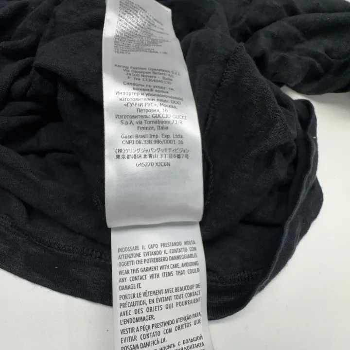 Gucci Gucci Gucci SS21 Black V-Neck Long Sleeve T-Shirt -2506 Size US XS / EU 42 / 0 - 3 Thumbnail