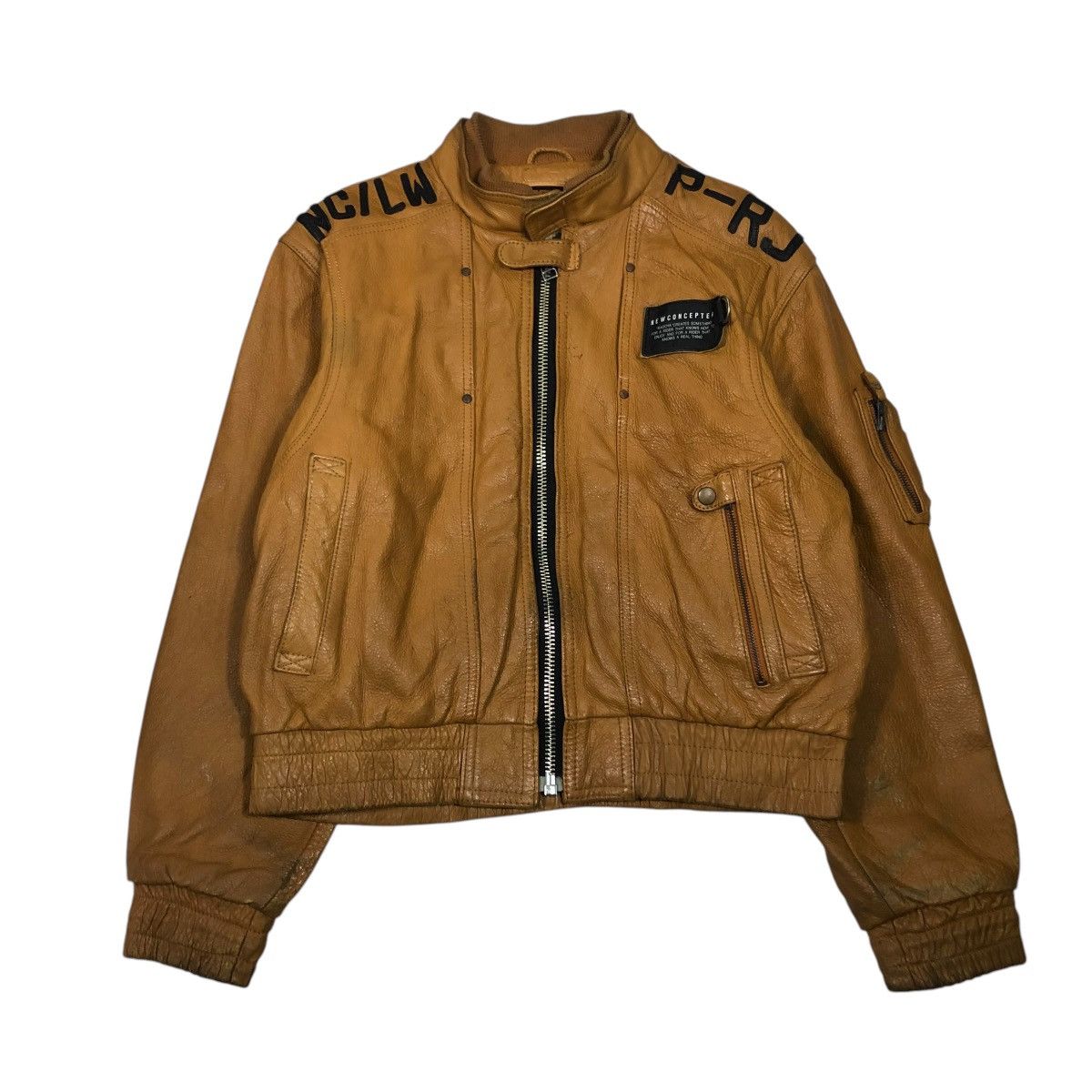 Kadoya 🔥VINTAGE LEATHER JACKET NEW CONCEPTOR KADOYA RACING MOTOR Size US L / EU 52-54 / 3 - 2 Thumbnail