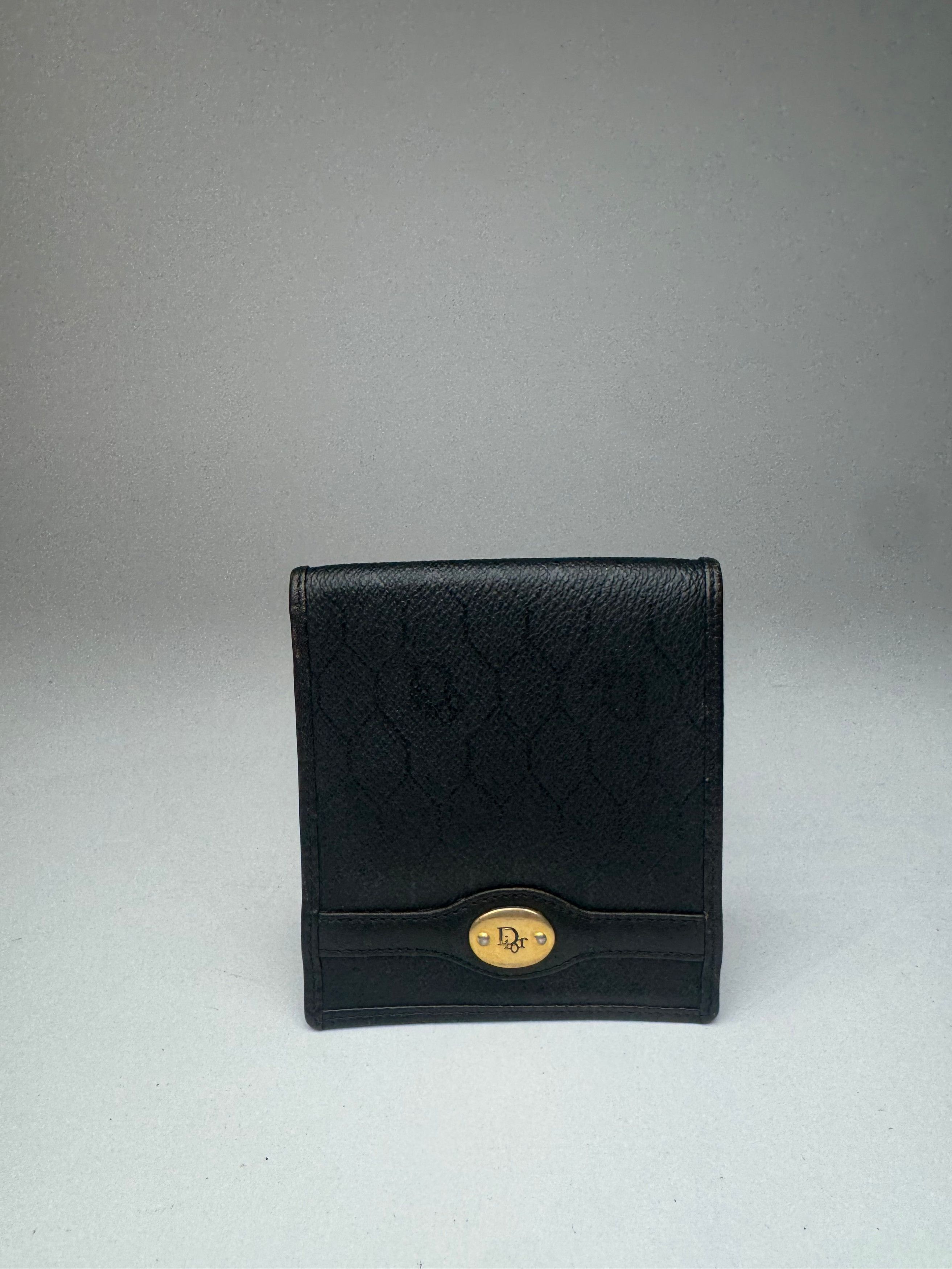 Dior Vintage Lether wallet Black Size ONE SIZE - 1 Thumbnail