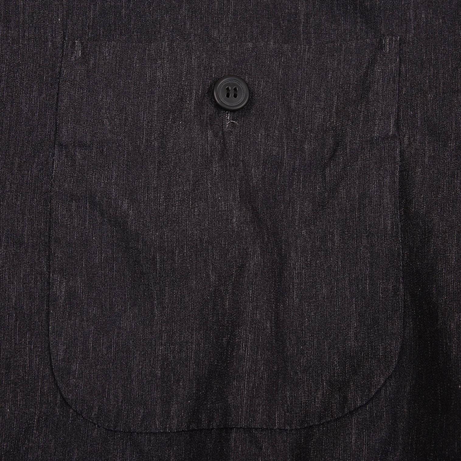 Issey Miyake Cotton Denim Shirt in Charcoal, Size M Size US M / EU 48-50 / 2 - 7 Thumbnail