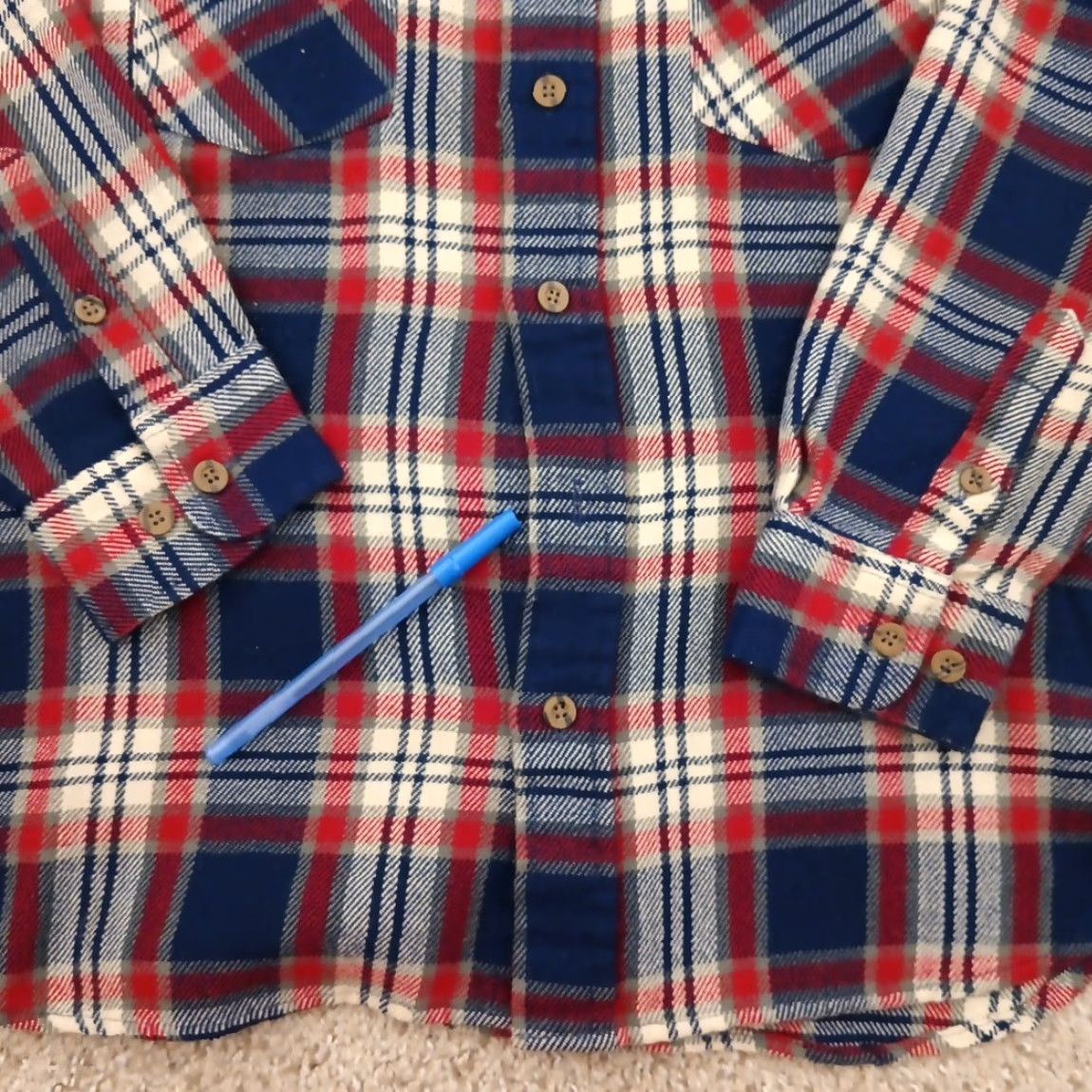 Camel VINTAGE Camel Shirt Mens L Red Plaid Long Sleeve Button Up Pockets Acrylic Size US L / EU 52-54 / 3 - 3 Thumbnail