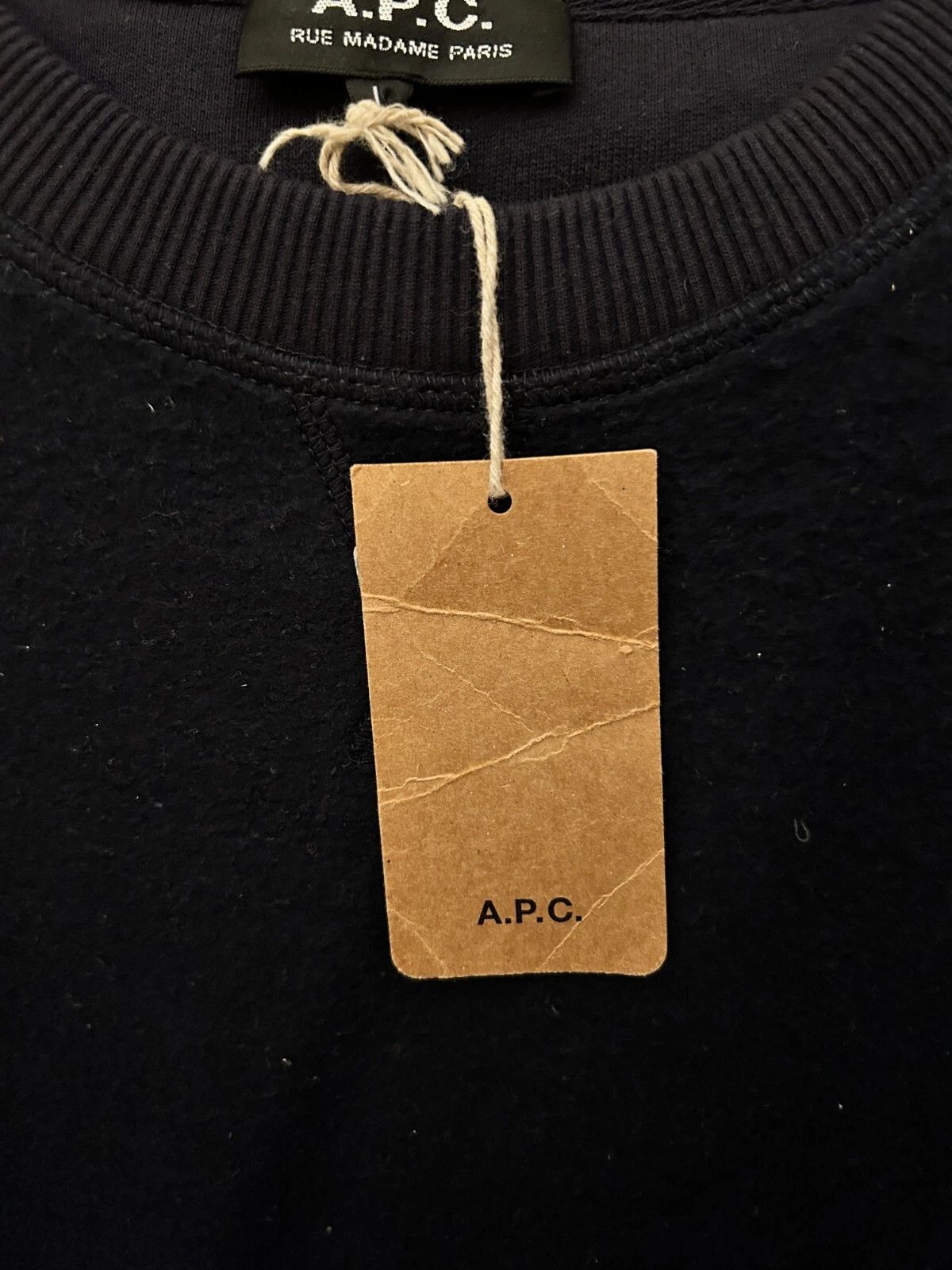 A.P.C. a.p.c. Sam sweatshirt navy crew Size US L / EU 52-54 / 3 - 6 Thumbnail