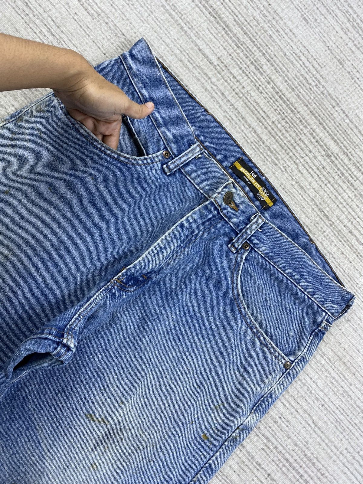 Lee × Vintage Vintage 90s Lee Distressed Denim Pants Size US 34 / EU 50 - 8 Thumbnail