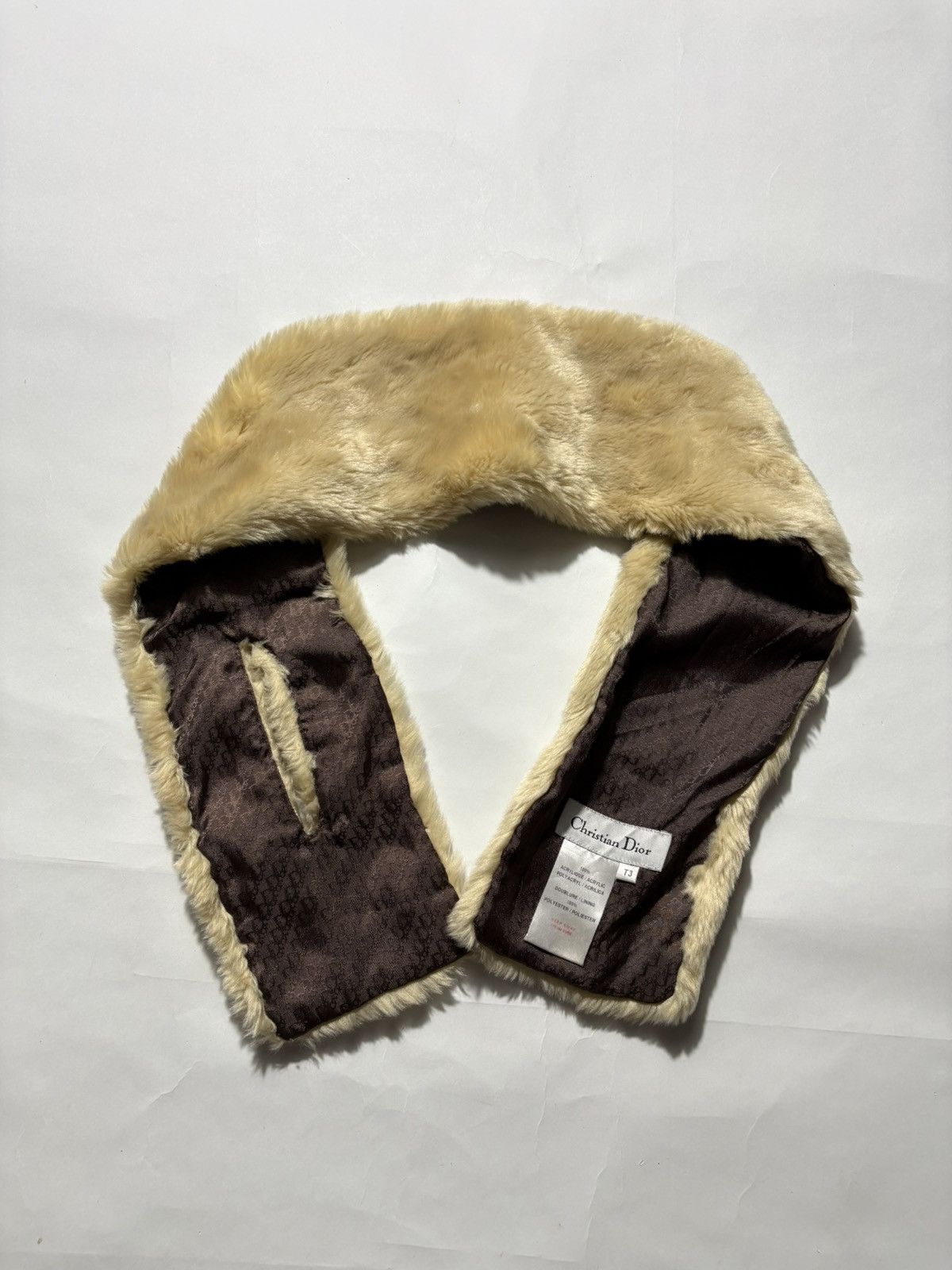 Dior 2000’S ERA ARCHIVE CHRISTIAN DIOR FAUX FUR COLLAR SCARF Size ONE SIZE - 1 Thumbnail