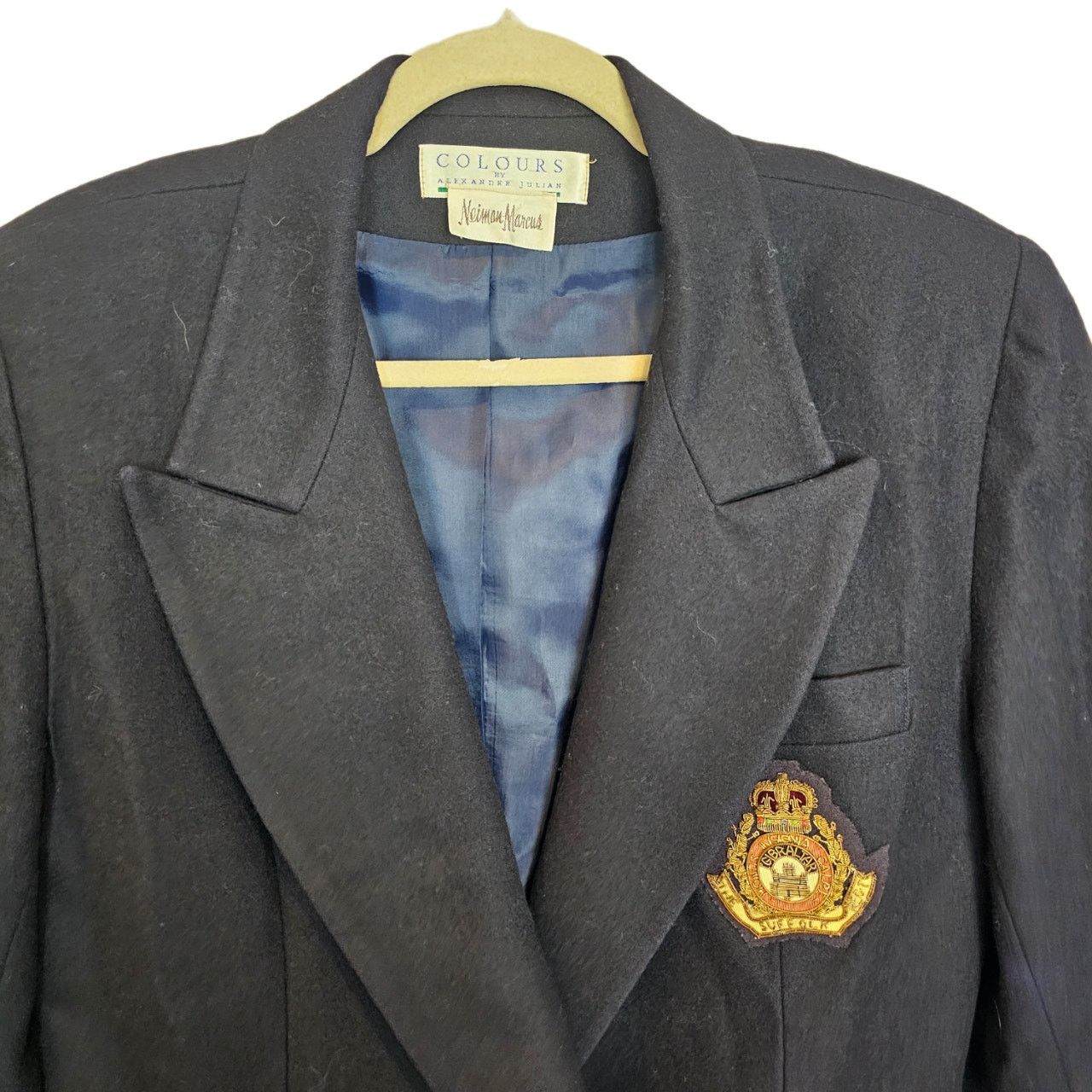 Neiman Marcus Vintage Neiman Marcus Womens Wool Blazer Dark Academia 10 Size L / US 10 / IT 46 - 2 Thumbnail