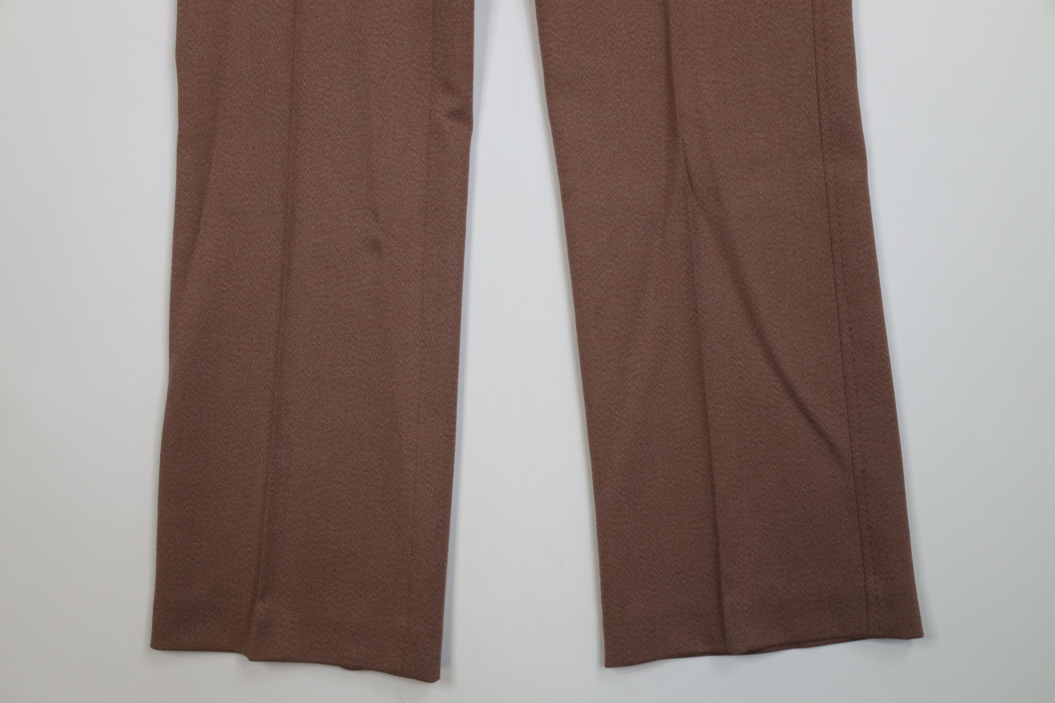 Vintage Vintage 70s Streetwear Wide Leg Chino Pants Light Brown USA Size US 34 / EU 50 - 4 Thumbnail