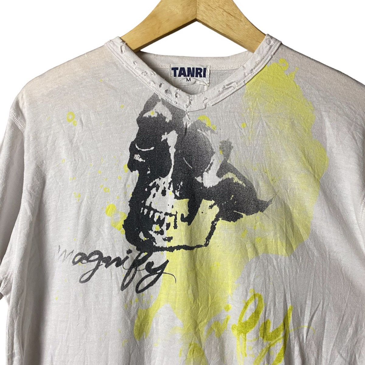 If Six Was Nine 2000s Tanri Skull Poem Distressed Shirt Size US M / EU 48-50 / 2 - 2 Thumbnail