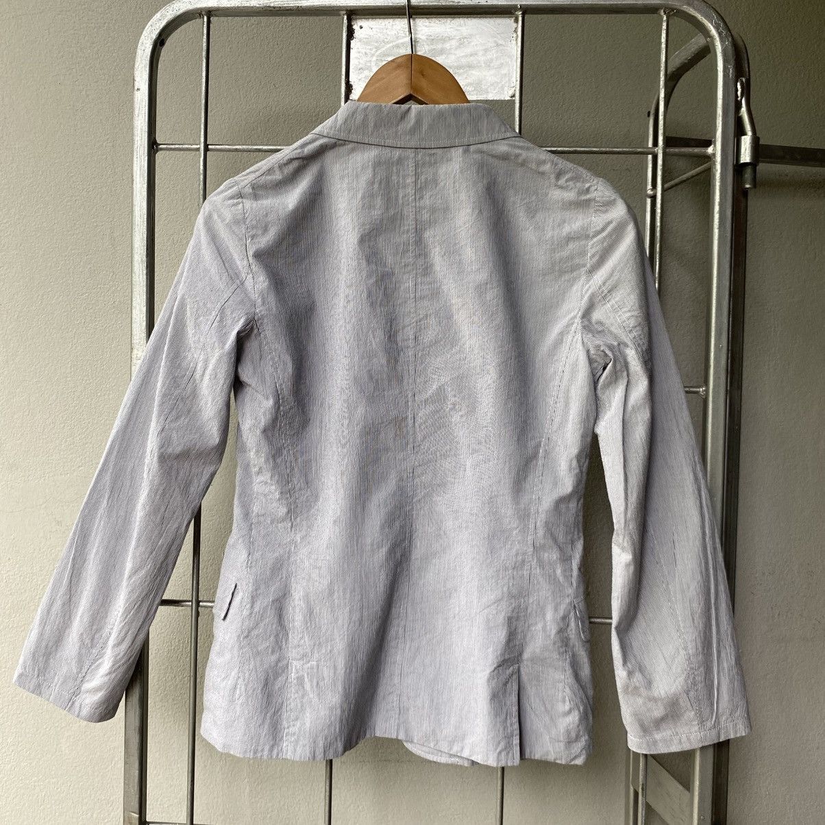 Jil Sander JIL SANDER Light Gray Blazer with Two Buttons Size M / US 6-8 / IT 42-44 - 2 Thumbnail