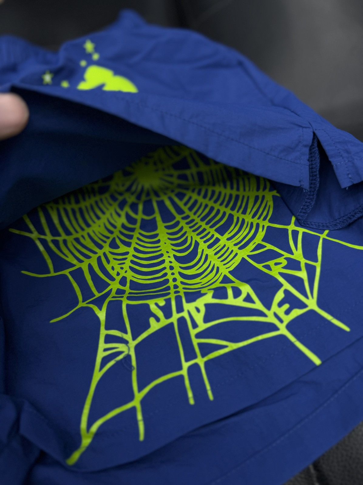Sp5der Sp5der Worldwide Web Shorts Blue 2025 Size XS (NEW) Size US 28 / EU 44 - 5 Thumbnail