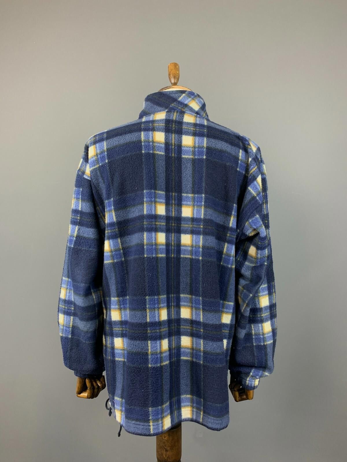 Paul & Shark Paul & Shark Yachting Vintage Blue Check 1/4 Jacket Size 2XL Size US XXL / EU 58 / 5 - 6 Thumbnail