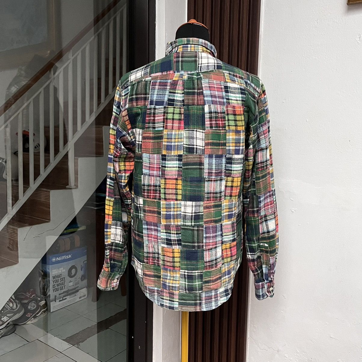 Japanese Brand The Sharkey's Gallery Patchwork Button Ups Shirt Size US M / EU 48-50 / 2 - 4 Thumbnail
