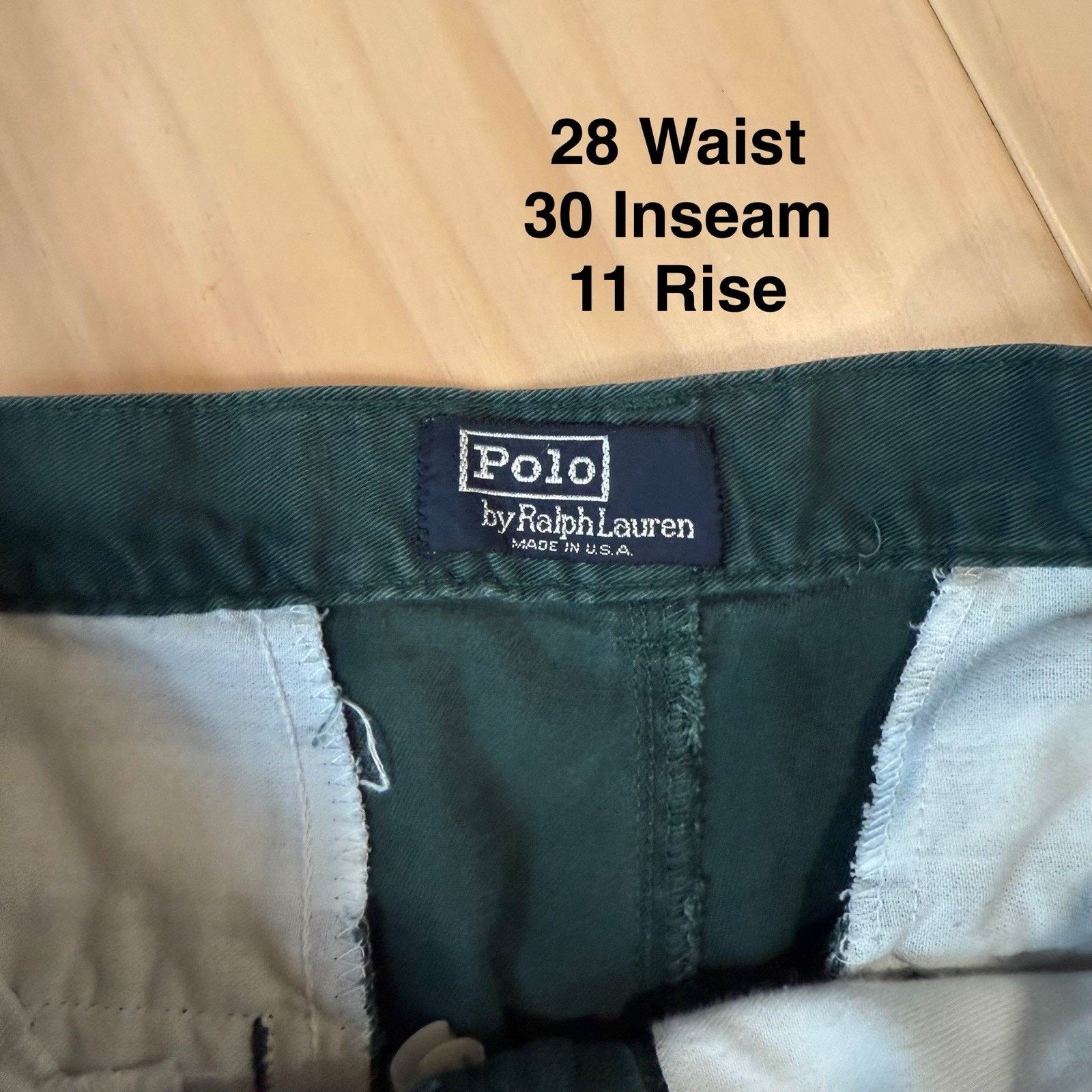 Polo Ralph Lauren Vintage Polo Ralph Lauren Pleated Pants 28 Green Minimalist Size US 28 / EU 44 - 5 Thumbnail