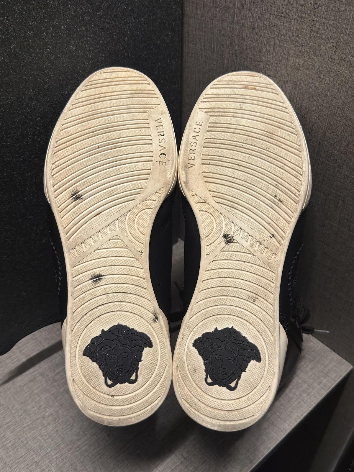 Versace VERSACE LEATHER HIGH CUT SHOES Size US 8.5 / EU 41-42 - 2 Thumbnail