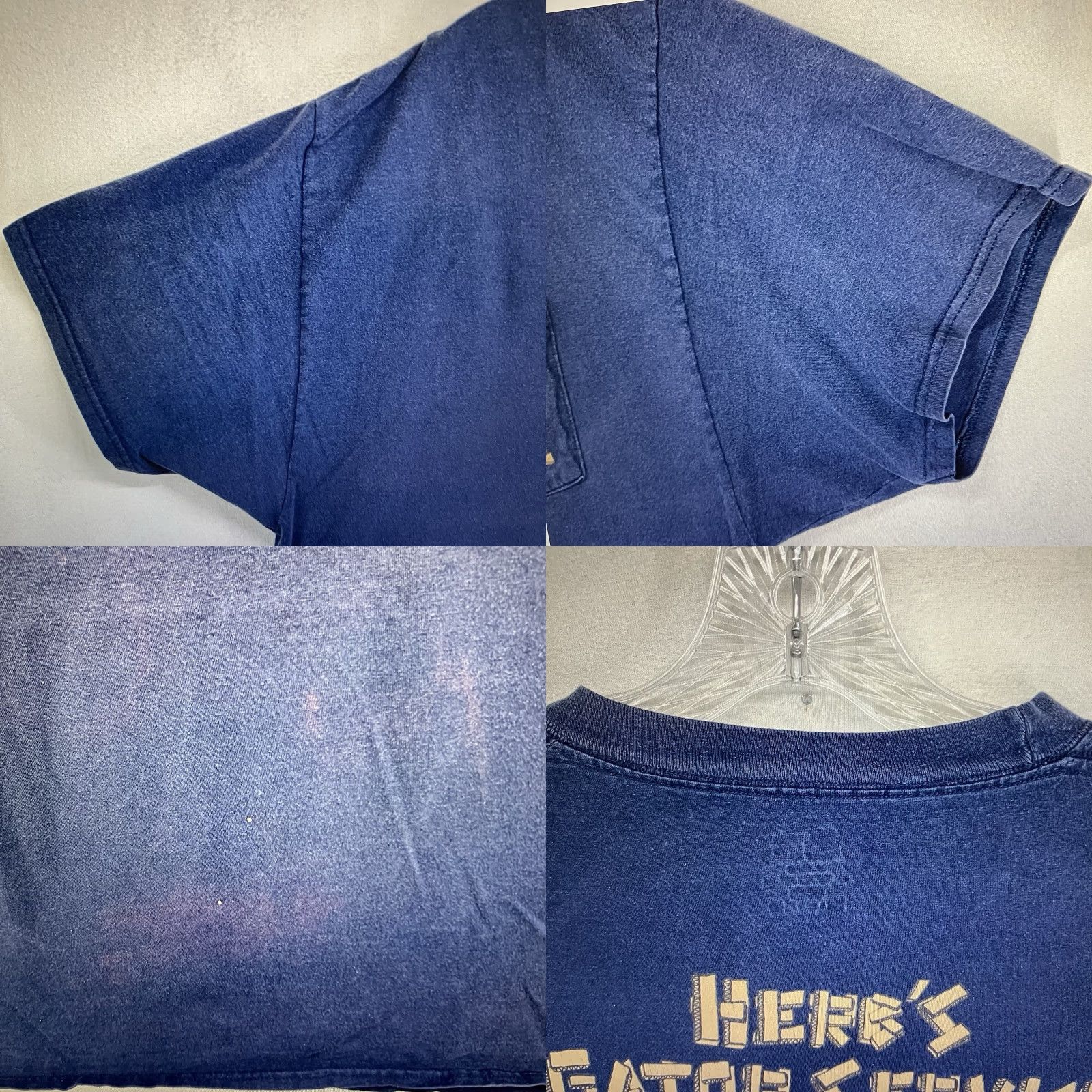 Hanes VINTAGE Hanes Men’s T-Shirt XL Short Sleeve Crew Neck Graphic Print 90s Workwear Gators Blue Size US XL / EU 56 / 4 - 8 Thumbnail