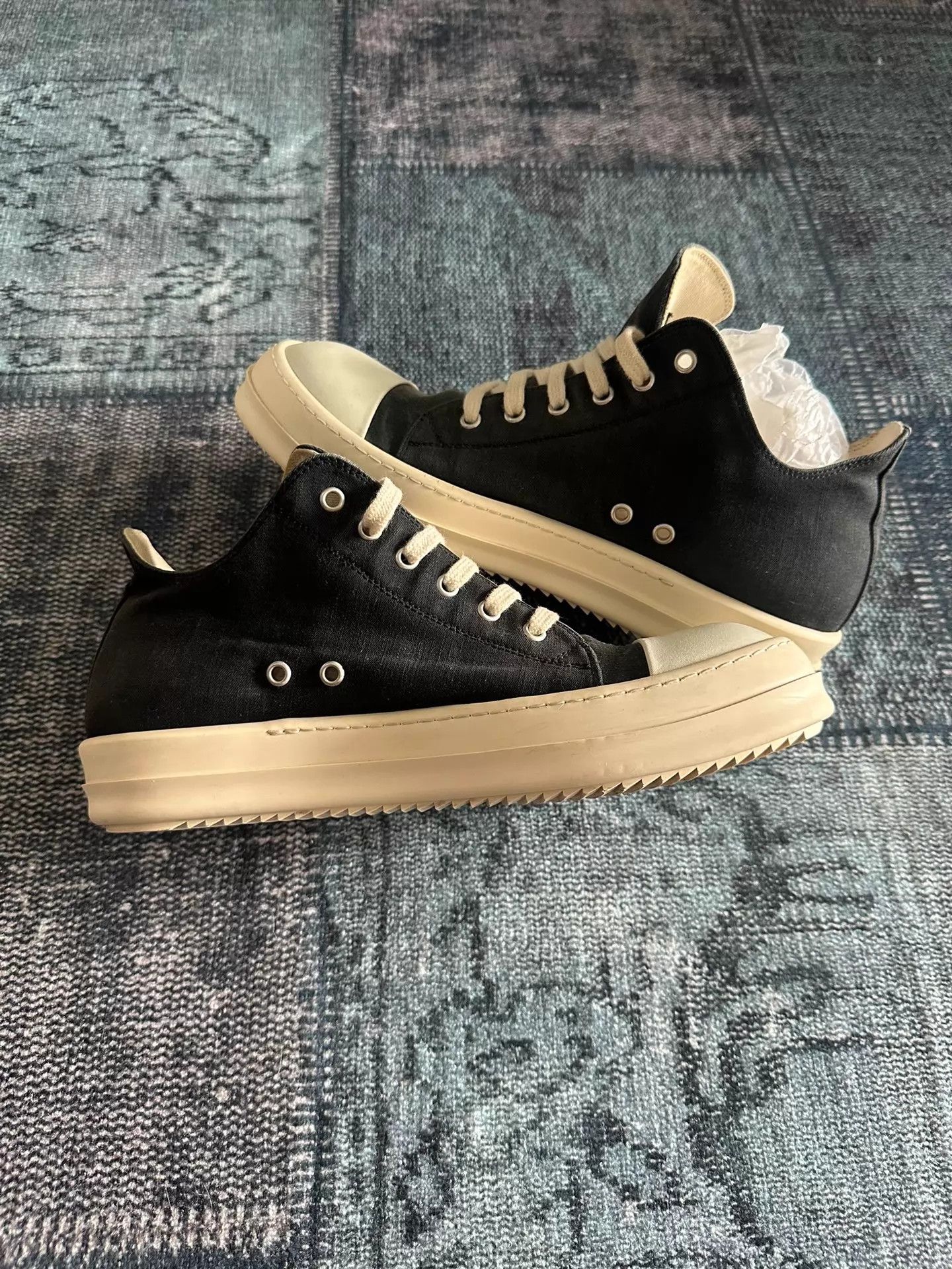 Rick Owens Rick Owens Double Stitch Gradient Low Top 42.5 Size US 9.5 / EU 42-43 - 3 Thumbnail