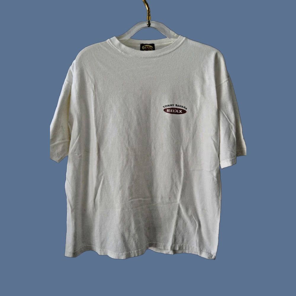 Tommy Bahama Tommy Bahama Shirt Men's M/L White Beach Graphic Tee Cotton T-Shirt Size US M / EU 48-50 / 2 - 1 Thumbnail