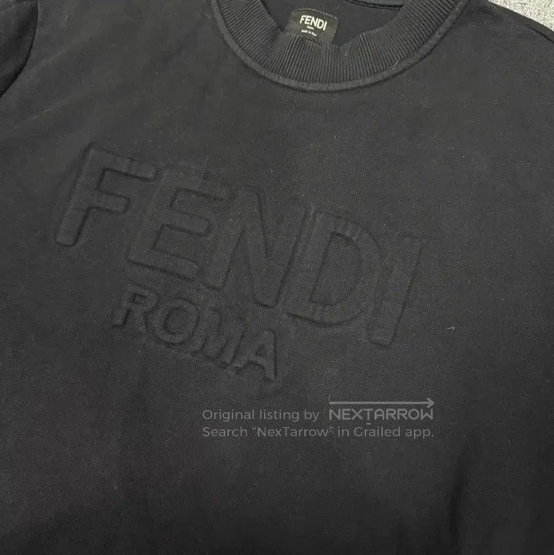 Fendi Fendi Black Cotton Men's Sweatshirt . Size US L / EU 52-54 / 3 - 3 Thumbnail