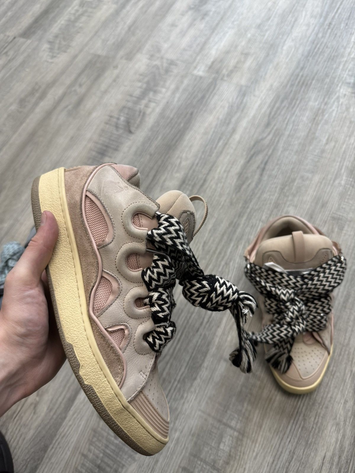Lanvin Curb Sneakers - Pale Pink