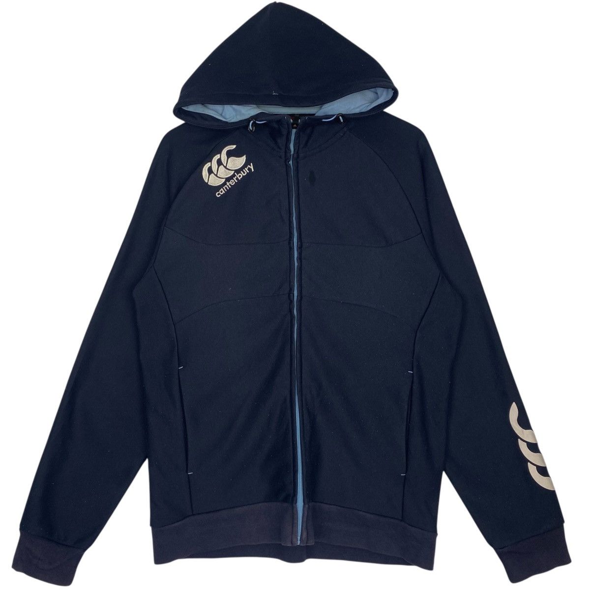 Other Vintage Canterbury Of New Zealand Full Zip Hoodie Sweater Size US L / EU 52-54 / 3 - 1 Thumbnail