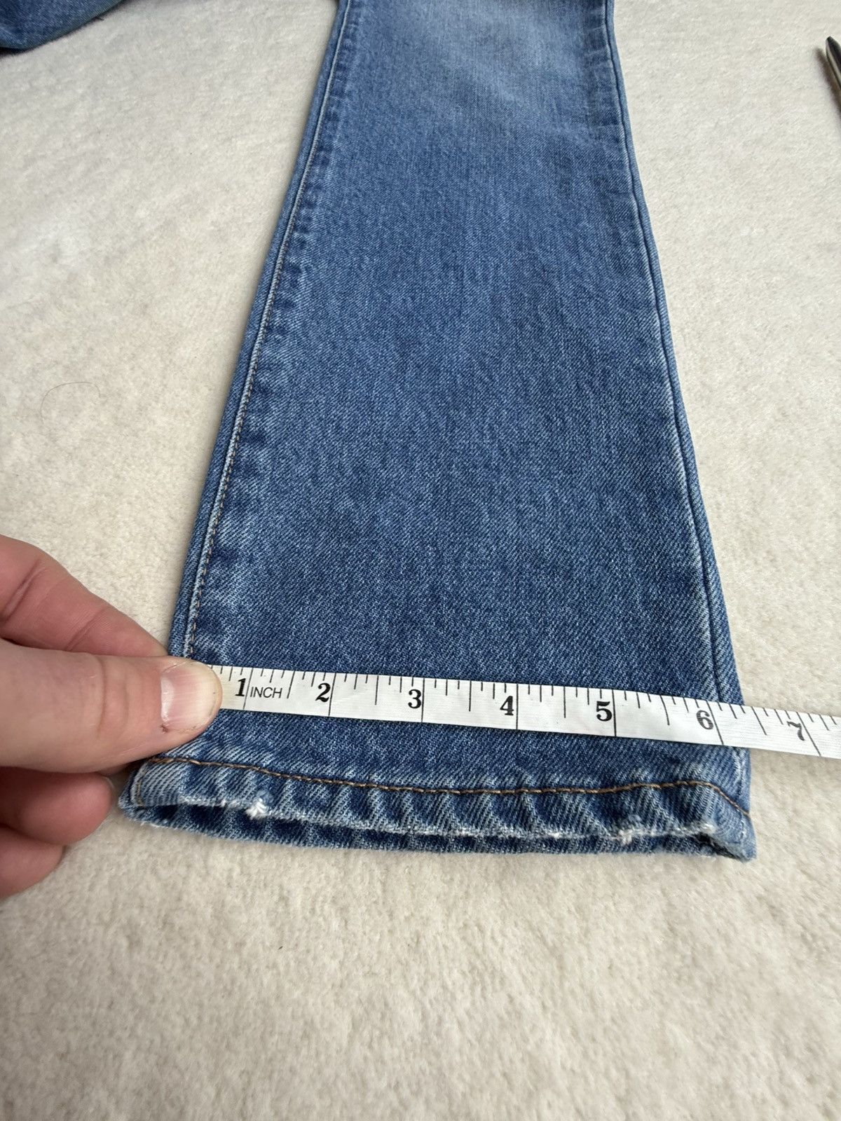 Saint Laurent Paris SS18 Saint Laurent logo script denim jeans 31 grail D02 Size US 31 - 10 Thumbnail