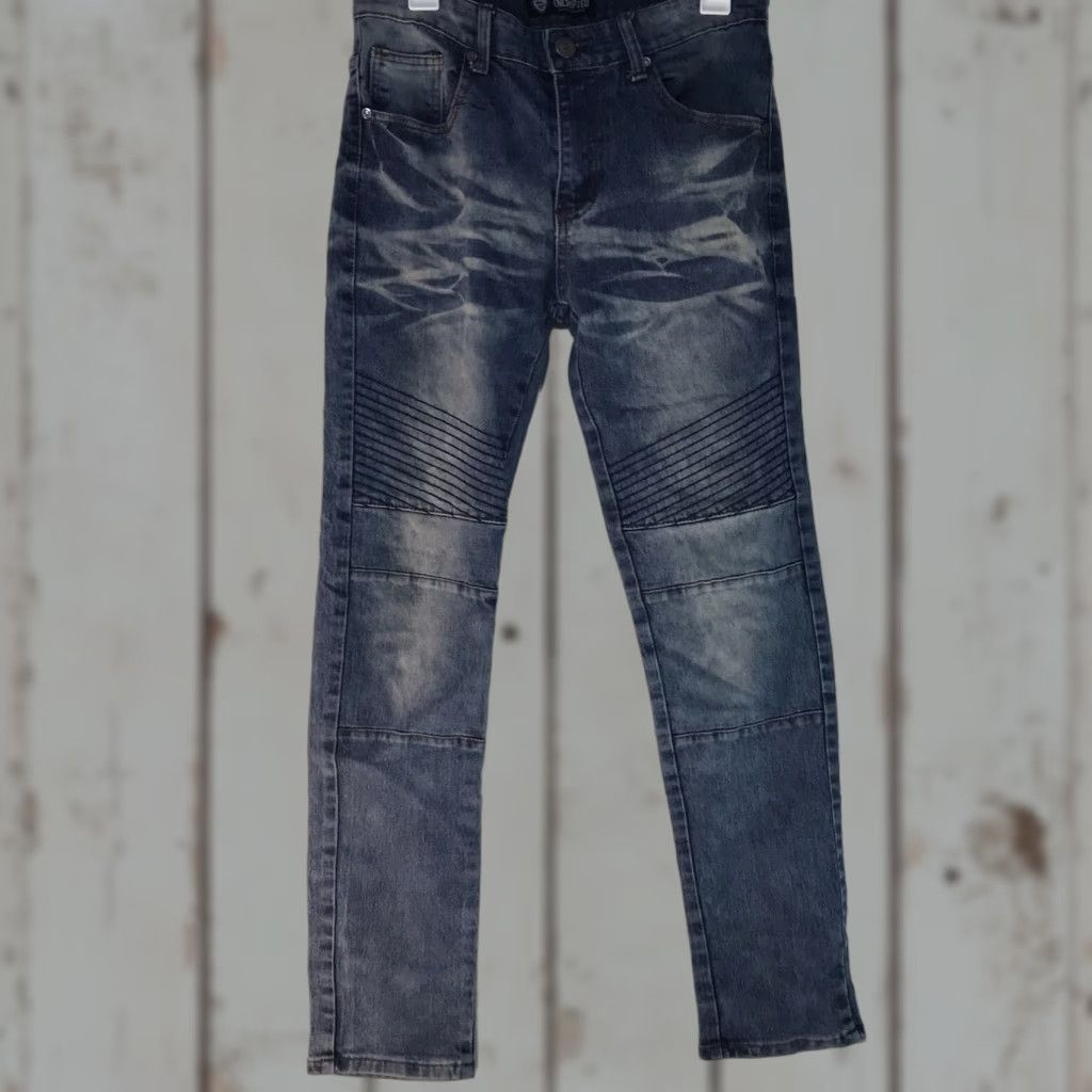 Vintage SkinnyJeans Encrypted Skinny Jeans Mens Size 32X32 Blue Acid Wash Hip Hop 90s Size US 32 / EU 48 - 1 Thumbnail