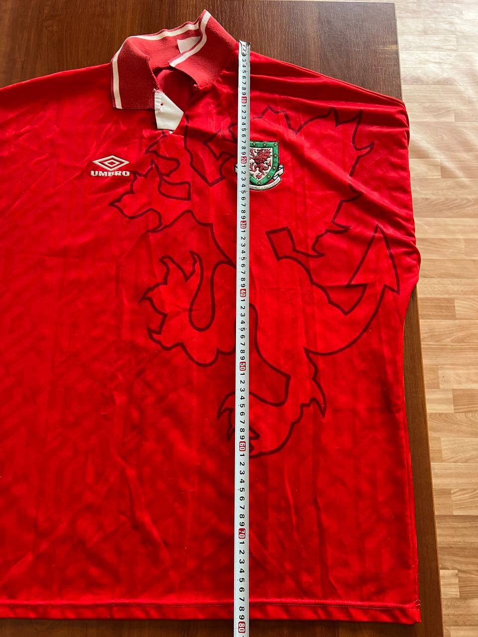 Umbro 1992/94 WALES TEAM HOME SOCCER JERSEY FOOTBALL SHIRT RARE Size US XXL / EU 58 / 5 - 22 Thumbnail