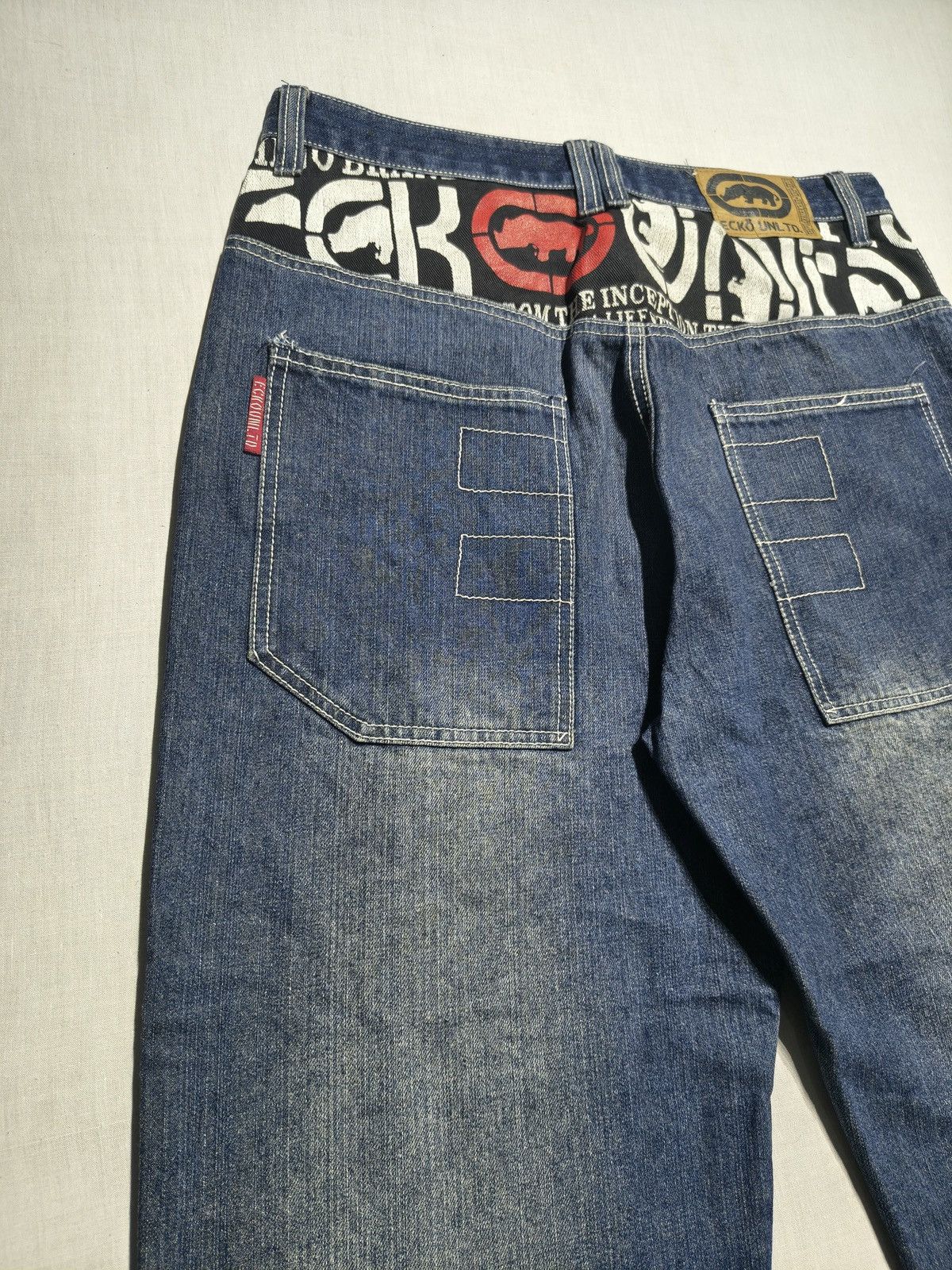 Southpole INSANE ECKO UNLIMITED JEANS 🦏(034) Size US 35 - 4 Thumbnail