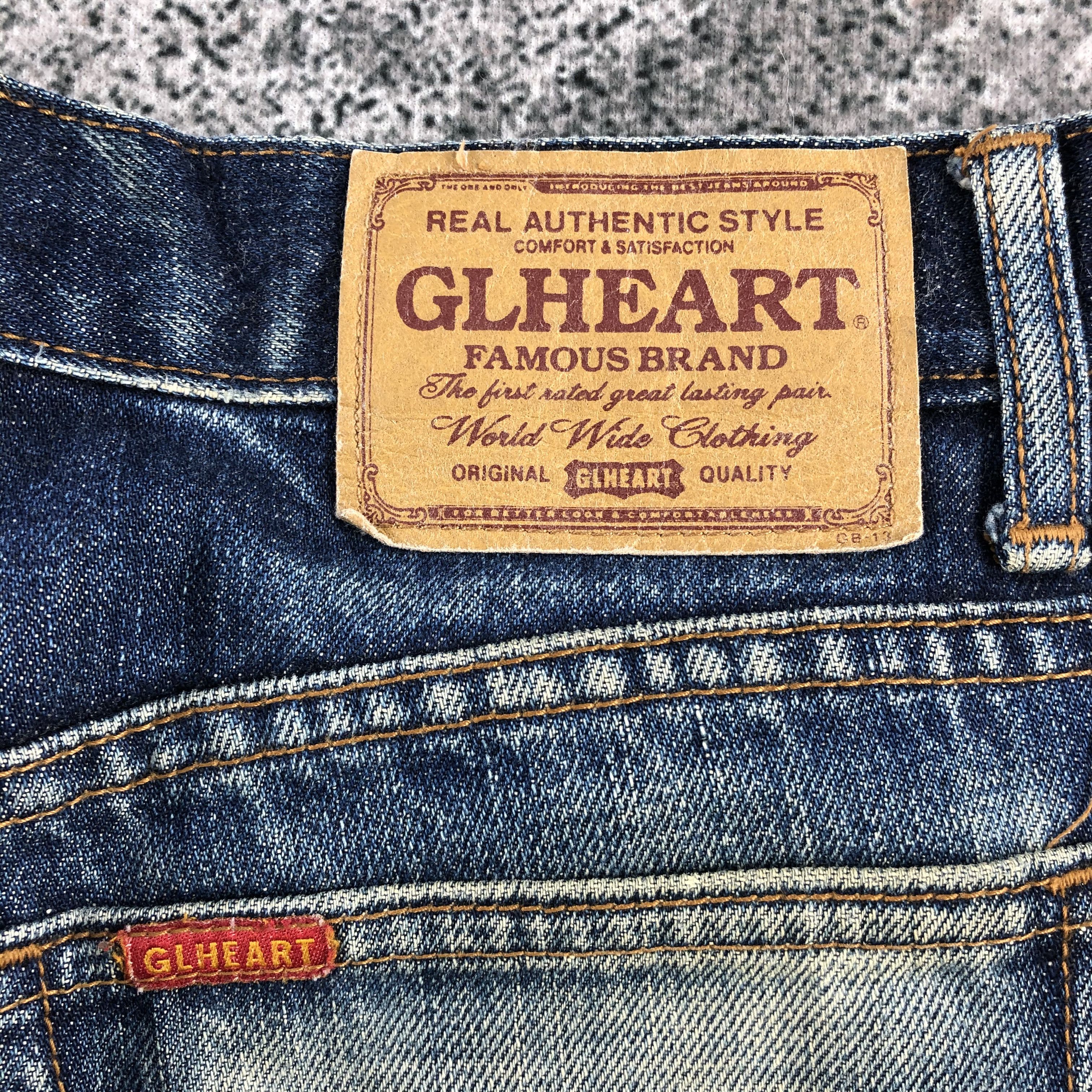 Japanese Brand Vintage GL Heart Jeans Rusty Wash Denim KJ736 Size US 32 / EU 48 - 5 Thumbnail