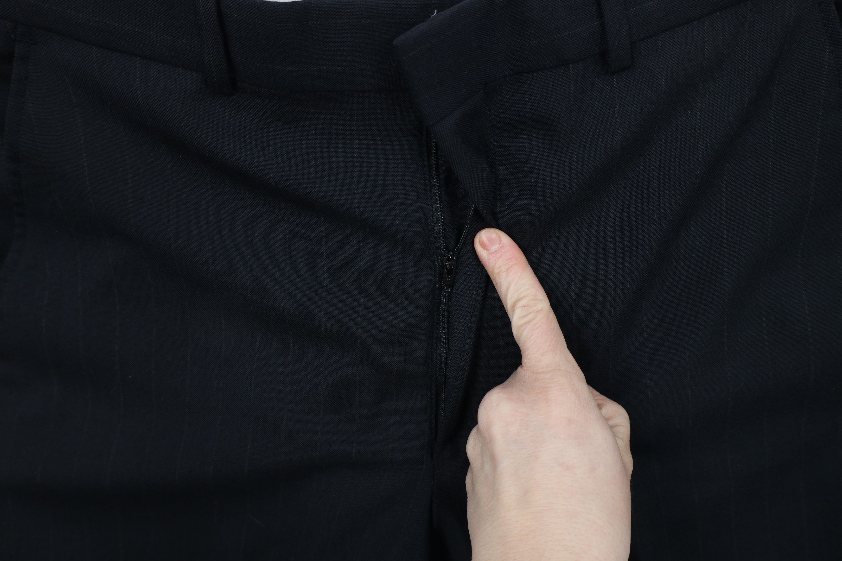 Vintage Vintage 90s Streetwear Pinstriped Wide Leg Chino Pants Size US 34 / EU 50 - 5 Thumbnail